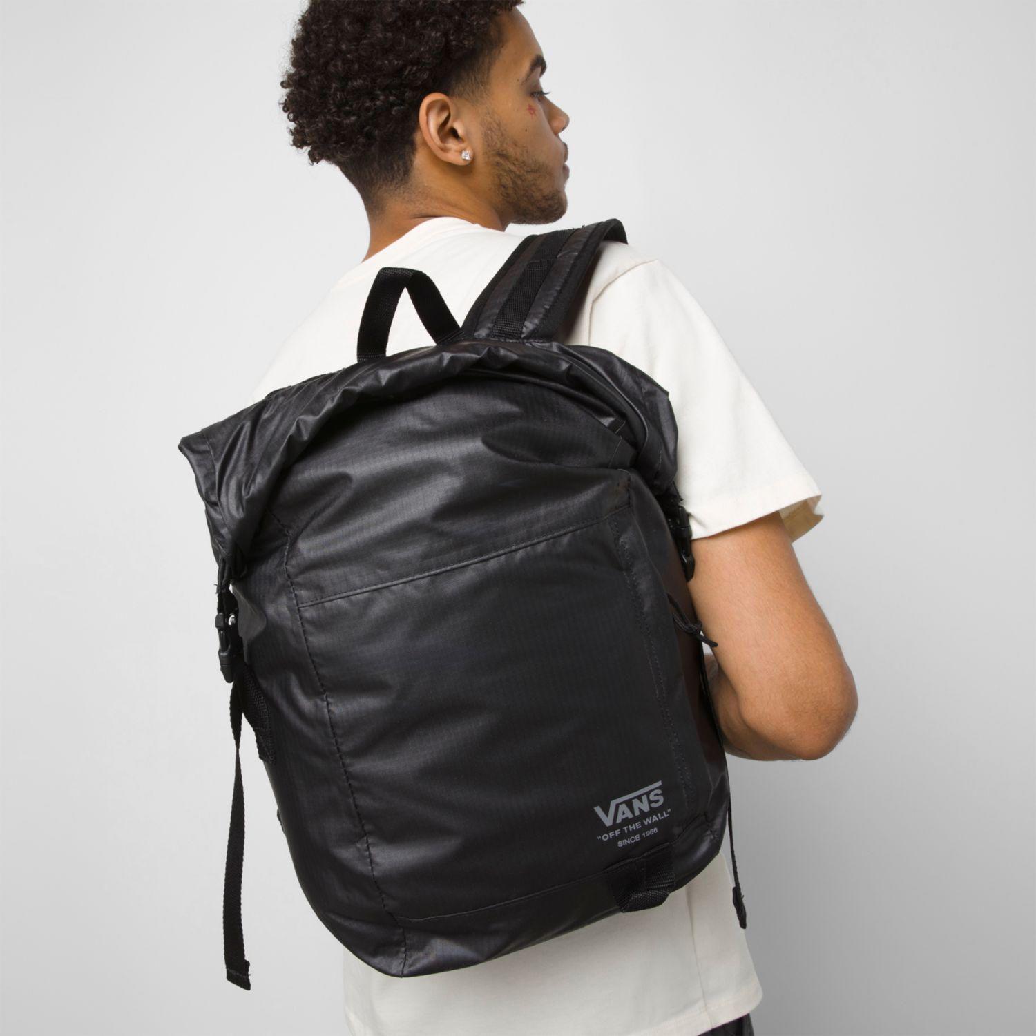 Mochila Vans Rolltop Backpac Negro Hombre-0