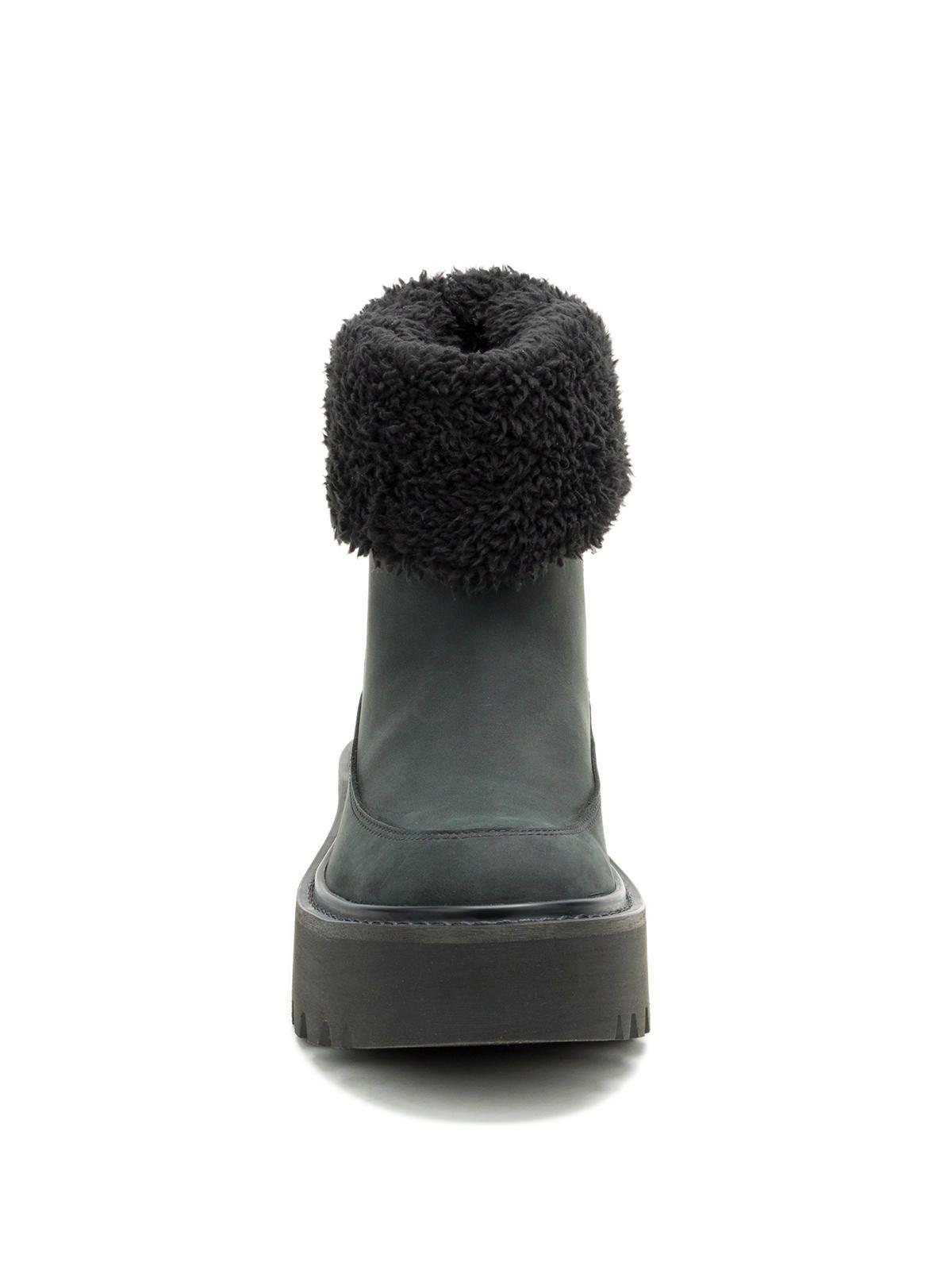 Botín Cuero Mujer Colorado Max Roll Do Negro-4