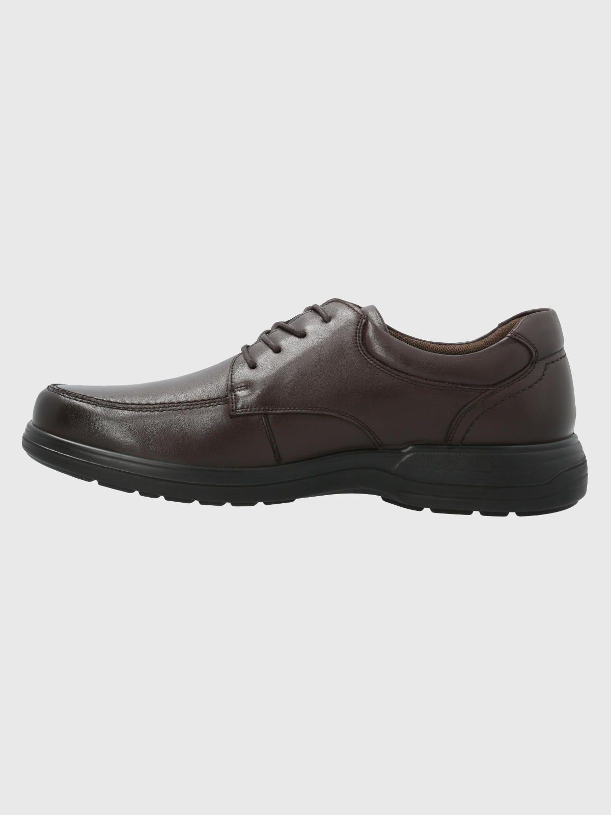 Zapato Cuero Hombre Adrian Café-4