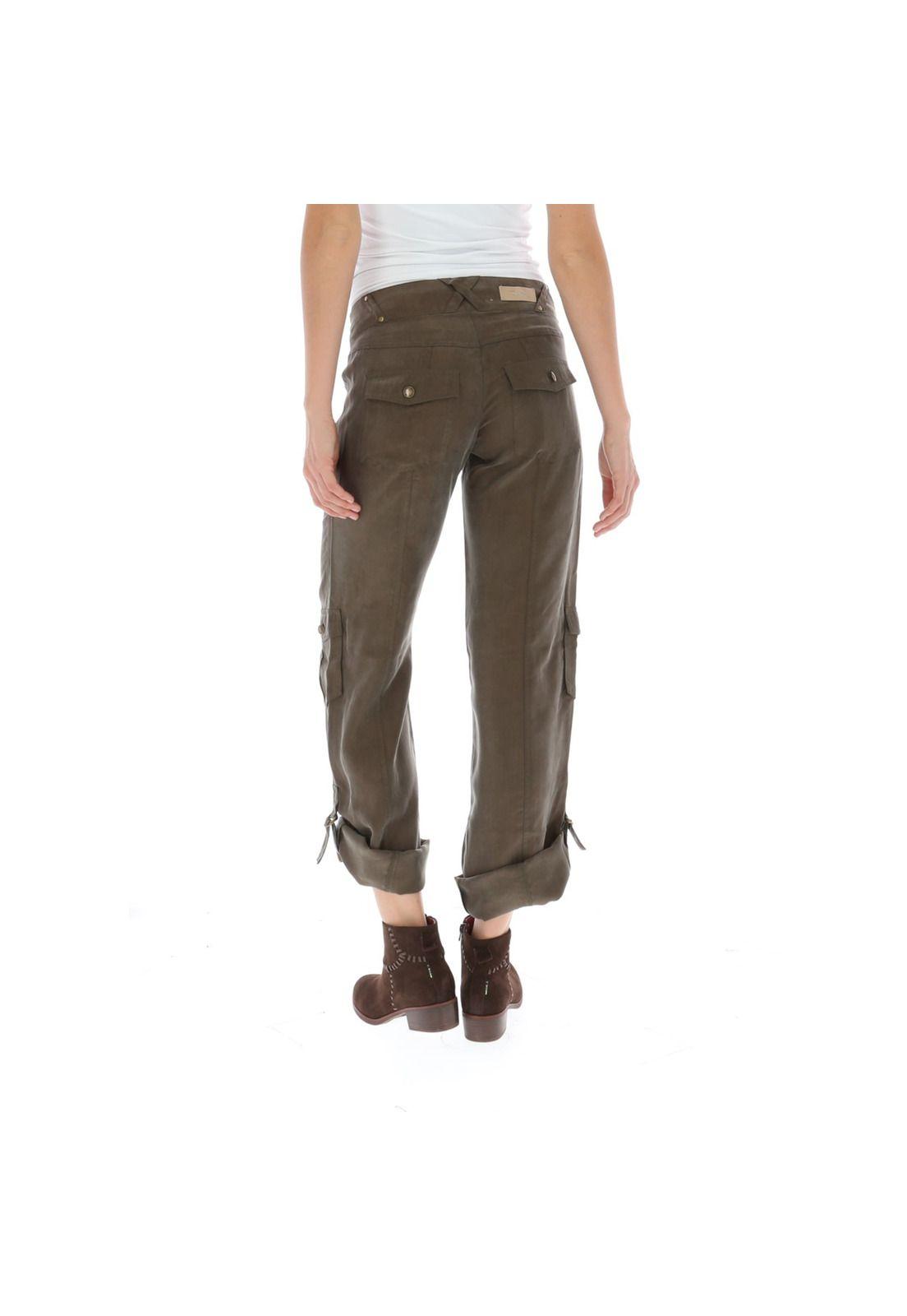 Pantalón Mujer Algodón Orgánico Palmera Chocolate-2