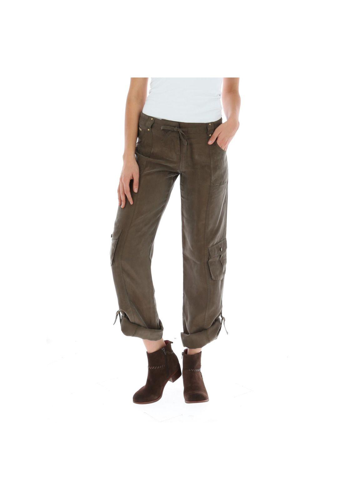 Pantalón Mujer Algodón Orgánico Palmera Chocolate-3