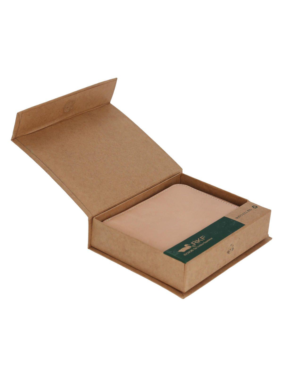 Billetera Cuero Unisex Cr Zipper James Beige-3