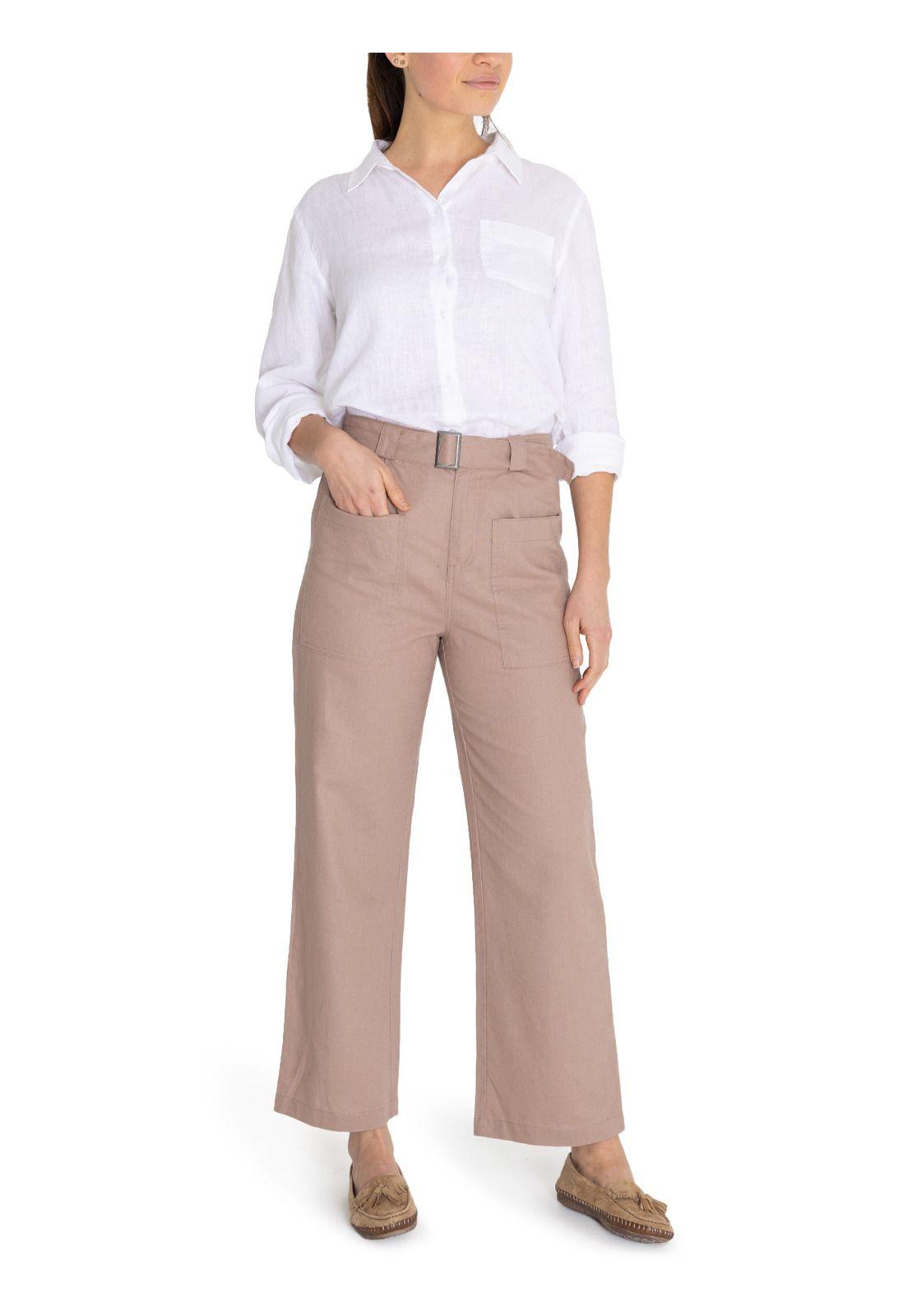 Pantalón Algodón Orgánico Café Flip Mujer -9
