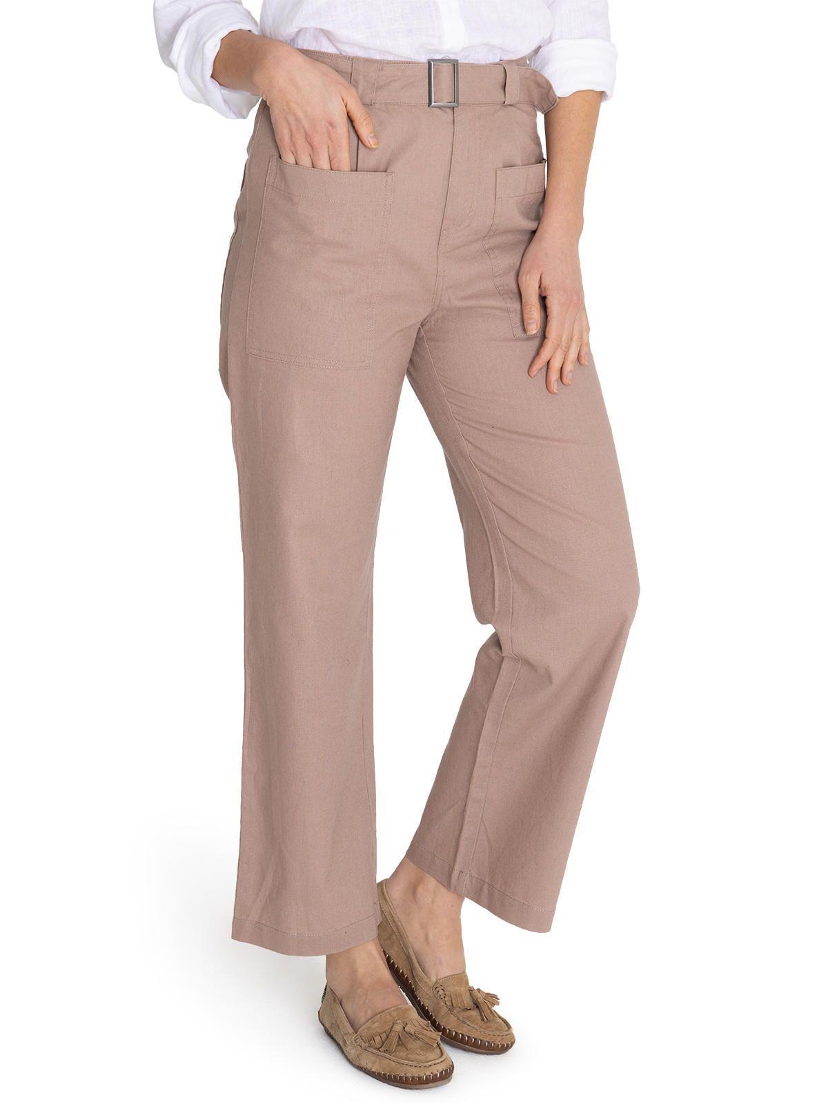 Pantalón Algodón Orgánico Café Flip Mujer -4
