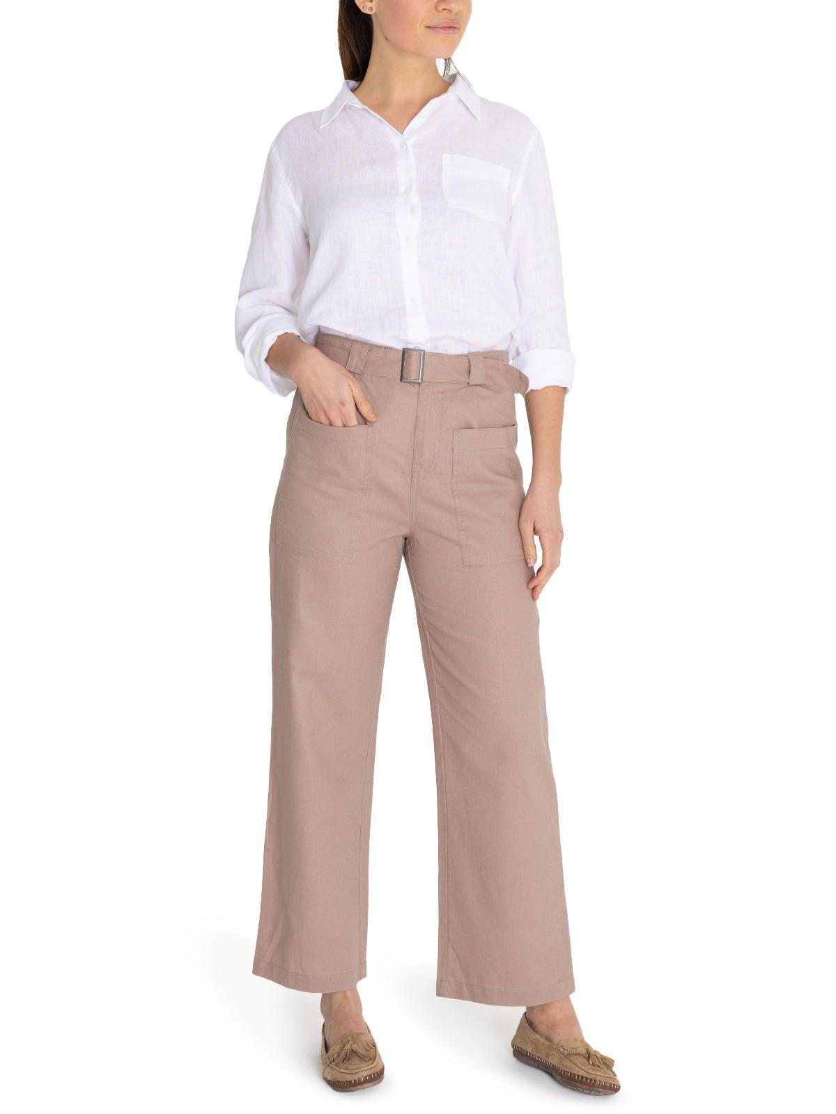 Pantalón Algodón Orgánico Café Flip Mujer -9