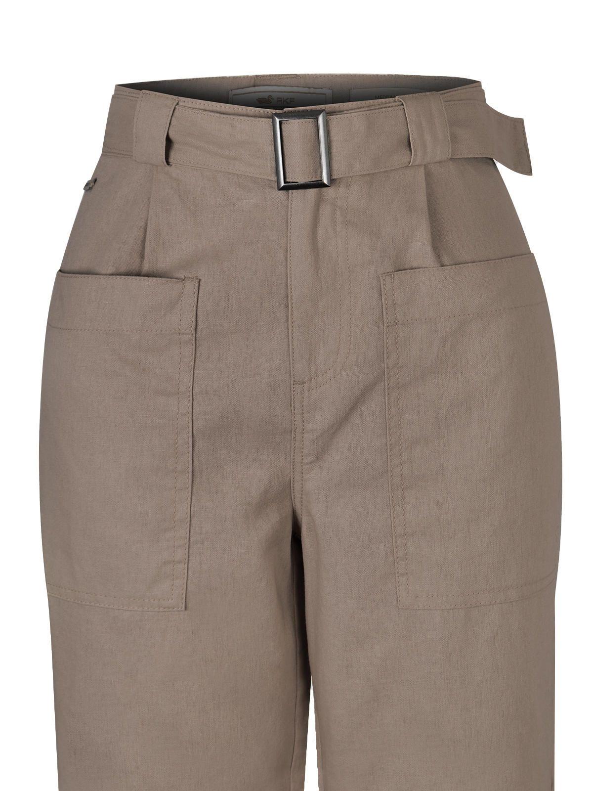 Pantalón Algodón Orgánico Café Flip Mujer -3