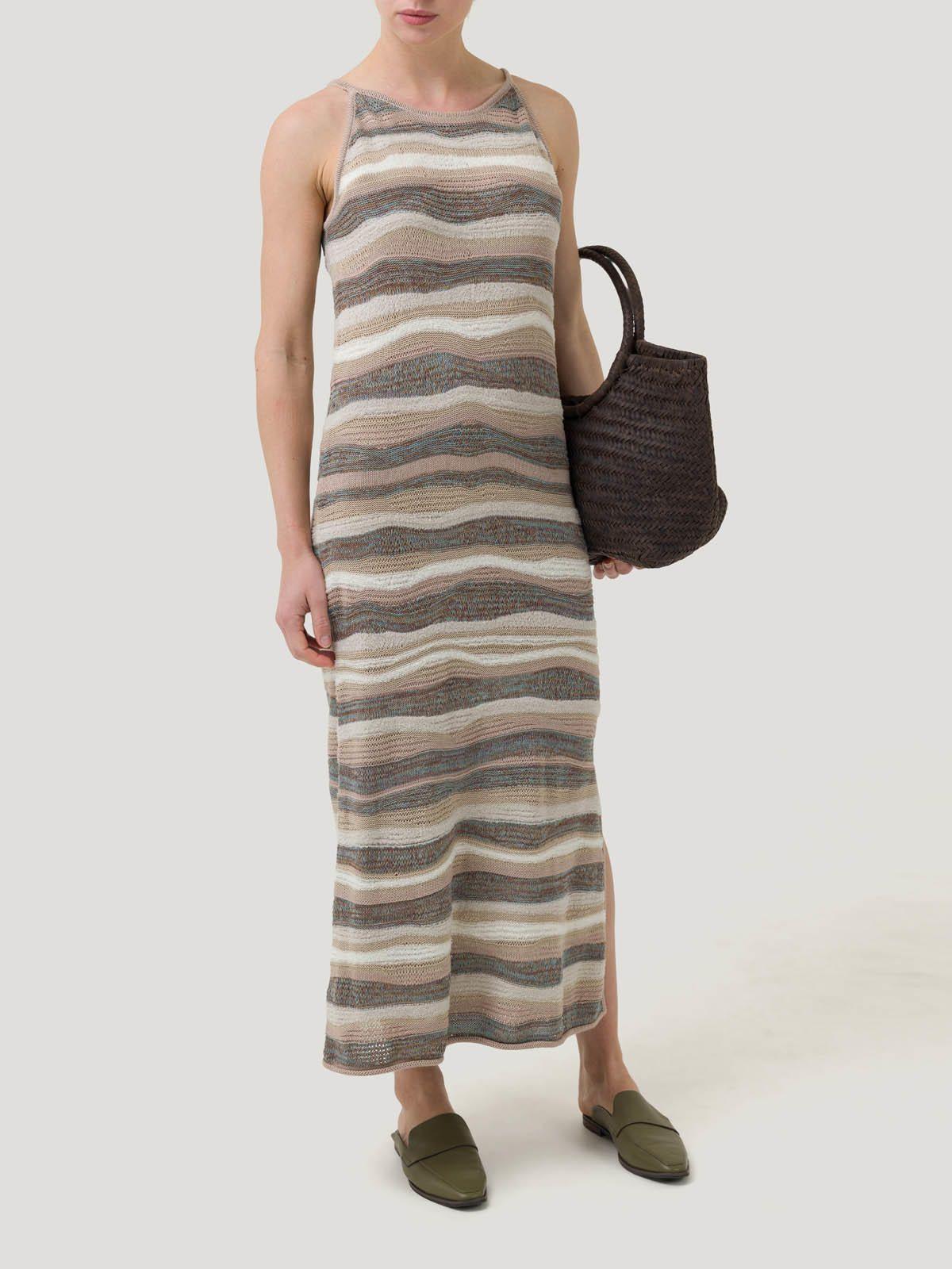 Vestido Algodón Orgánico Mujer Kay Arena -4