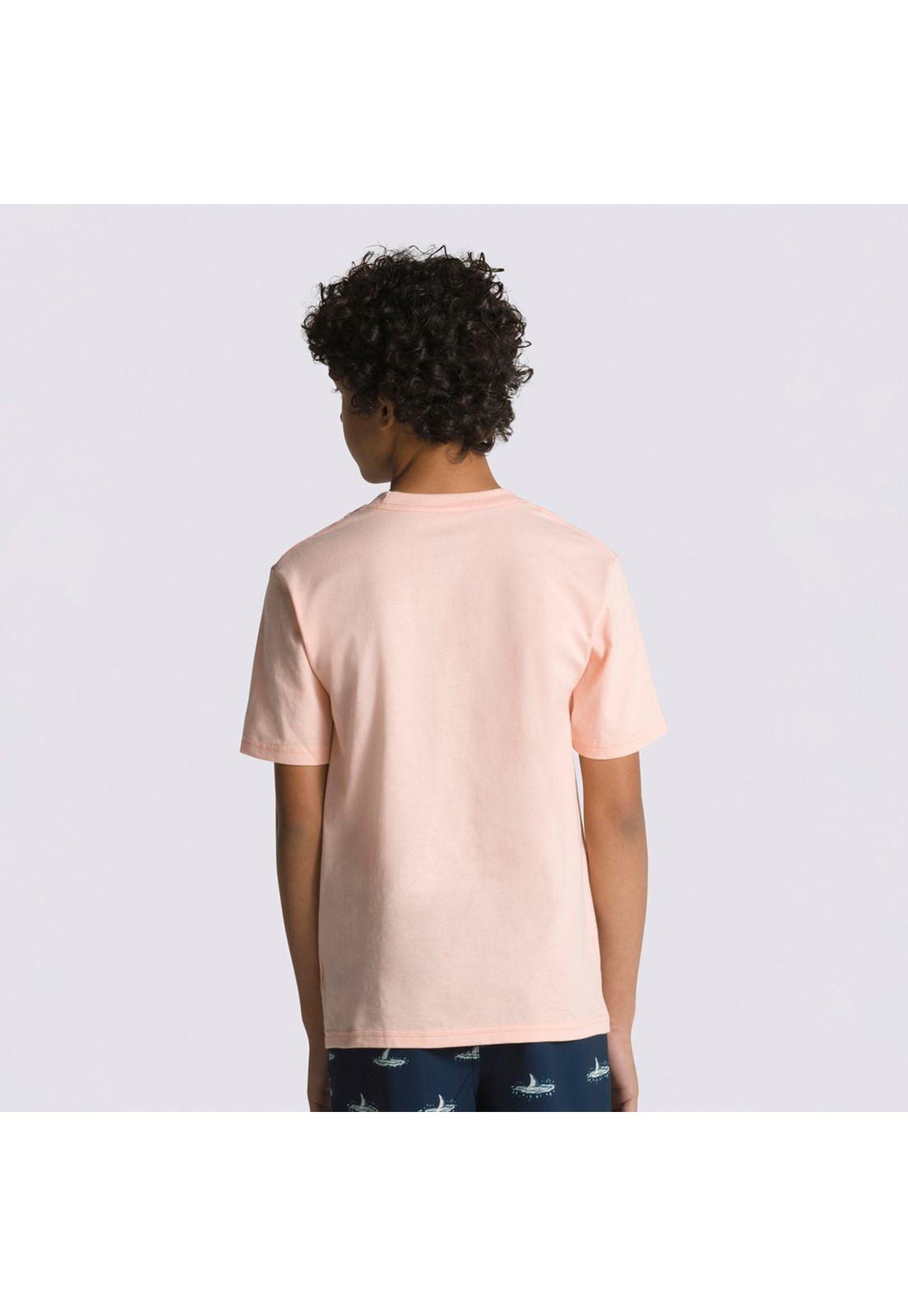 Polera Manga Corta Sharky Seas Ss Durazno Niño-1