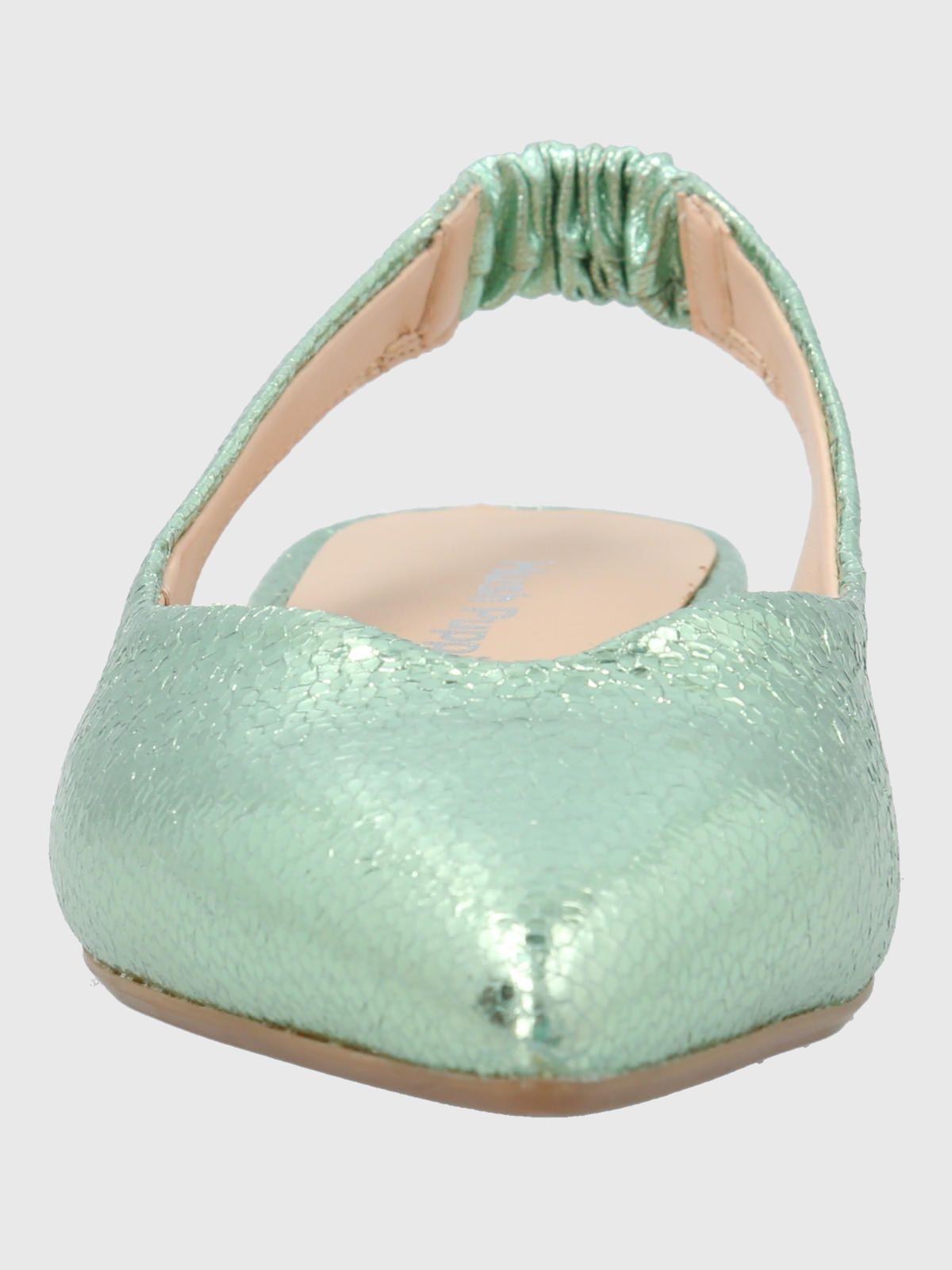 Ballerina Vestir Mujer Cuero Carmin Verde-3