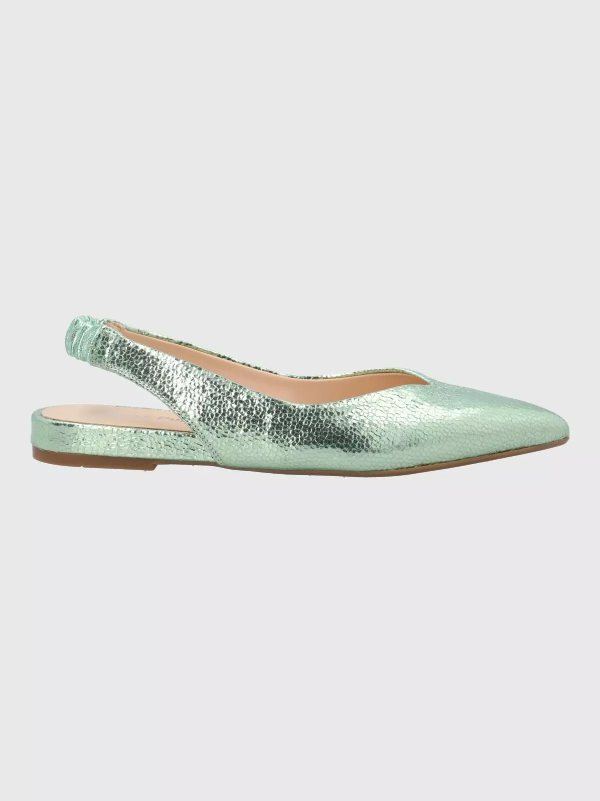 Ballerina Vestir Mujer Cuero Carmin Verde-1