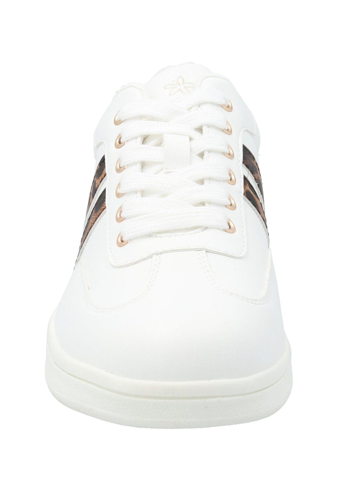 Zapatilla Mujer Adiela Blanco Leopardo-3