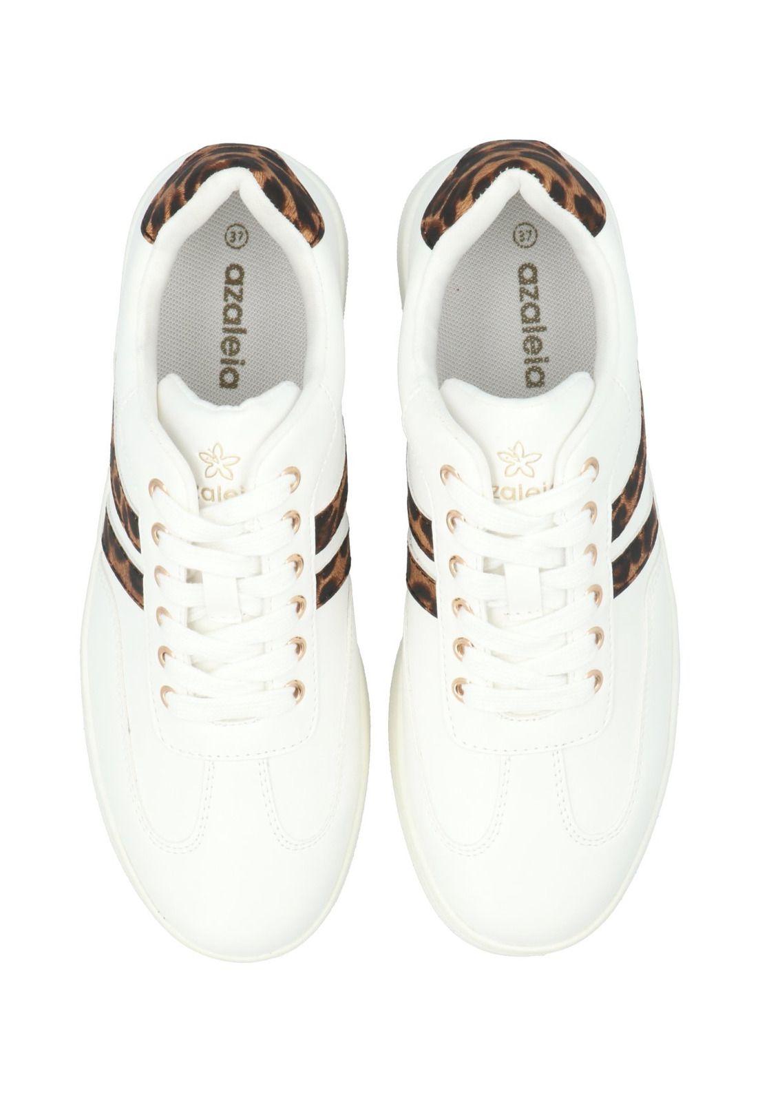 Zapatilla Mujer Adiela Blanco Leopardo-7