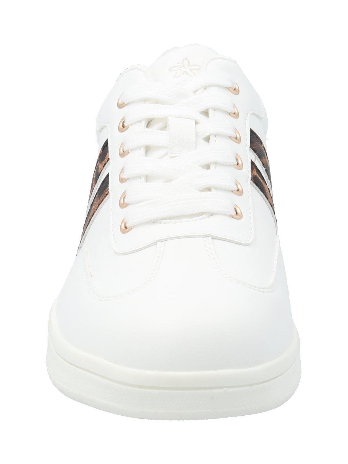 Zapatilla Mujer Adiela Blanco Leopardo-3