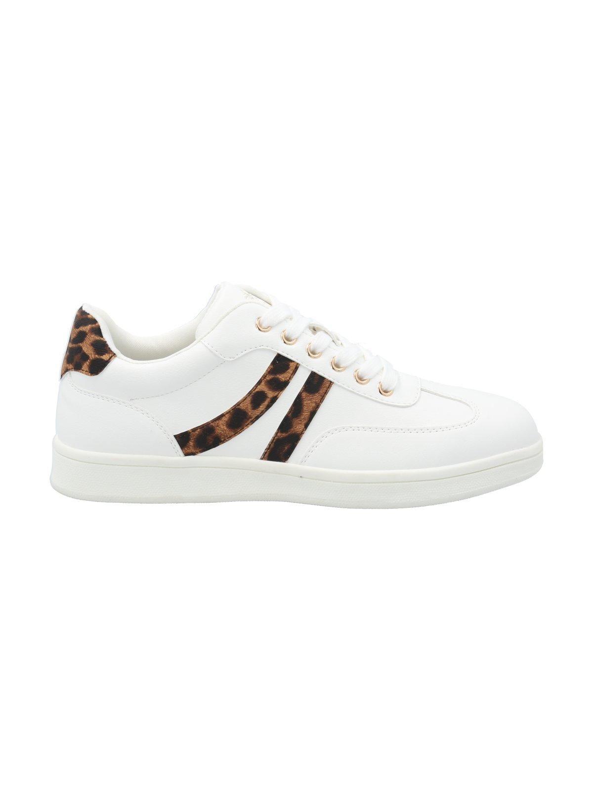Zapatilla Mujer Adiela Blanco Leopardo-1