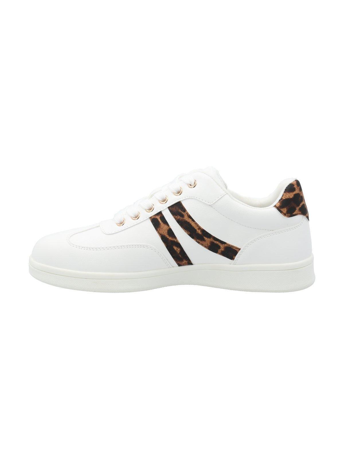Zapatilla Mujer Adiela Blanco Leopardo-5