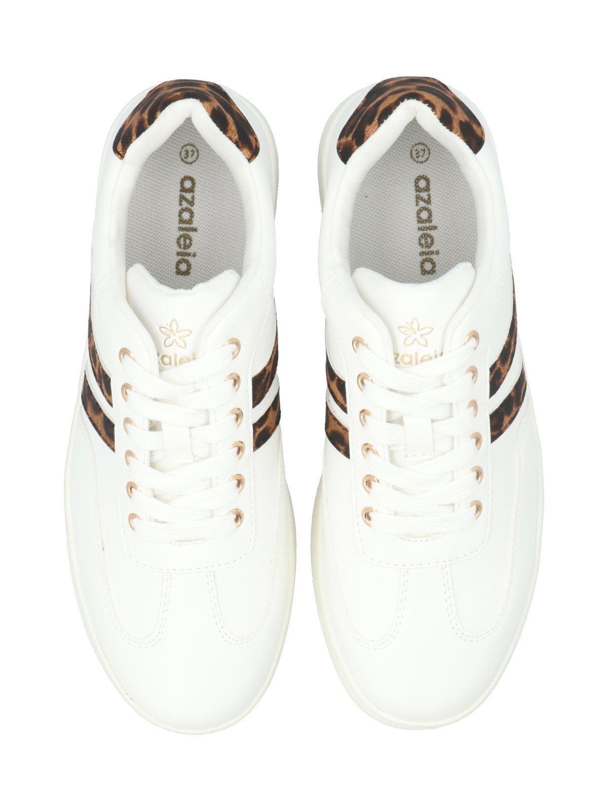 Zapatilla Mujer Adiela Blanco Leopardo-7