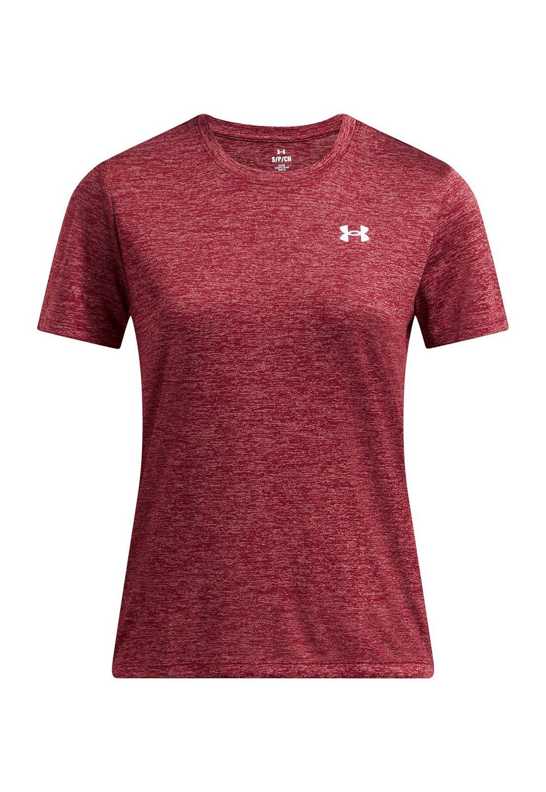 Polera manga corta Tech Twist mujer Rojo-0