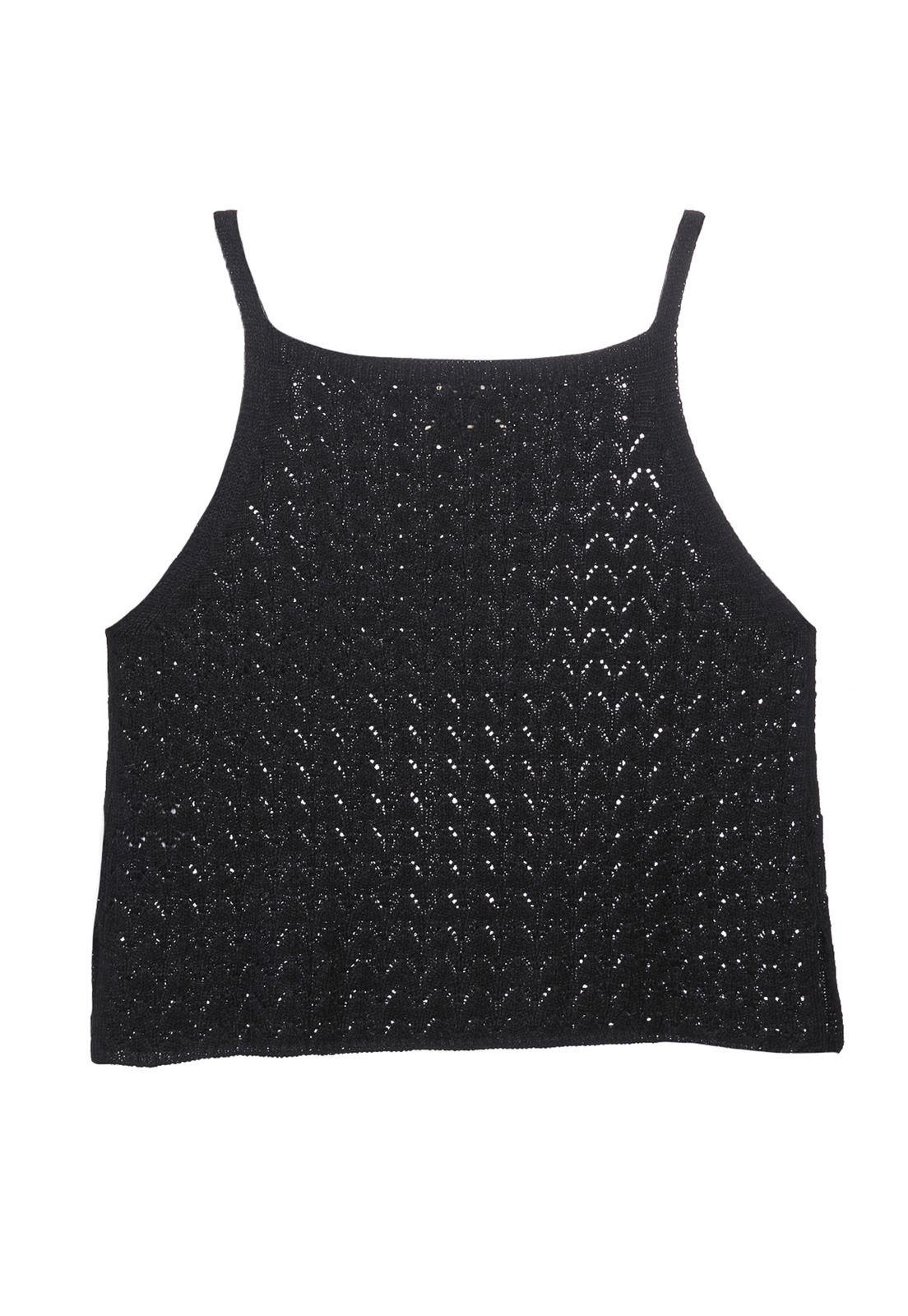 Polera Algodón Orgánico Blas Negro Mujer-1