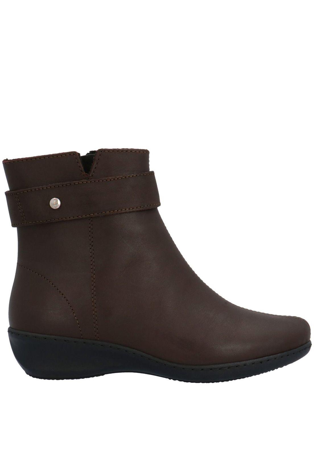 Botin Cuero Mujer Samay Dk Brown(Dk1-1