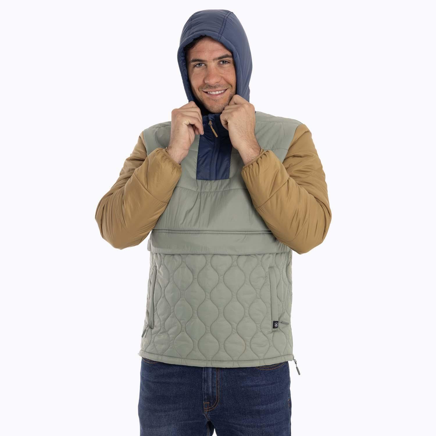 Parka Hombre Mid Zipper Verde Merrell-1