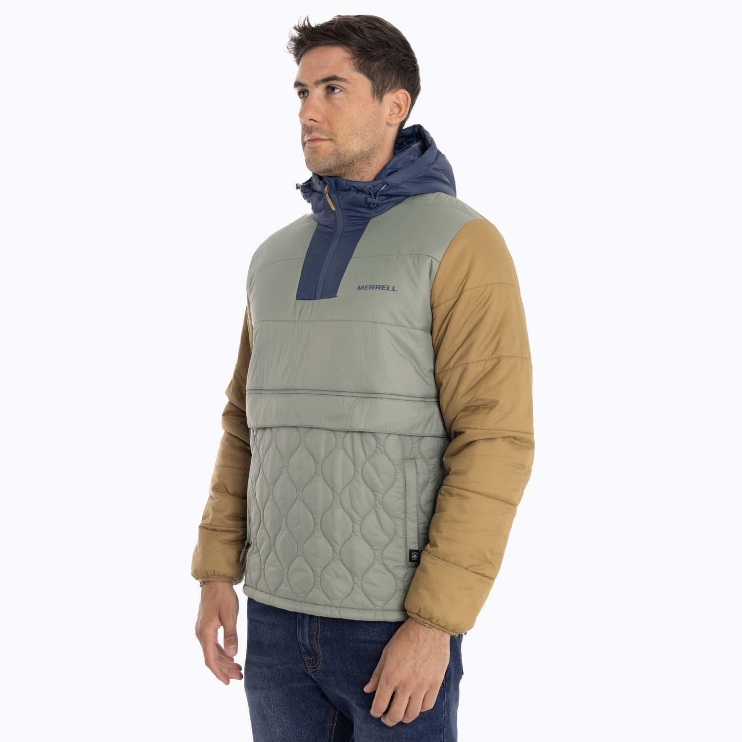 Parka Hombre Mid Zipper Verde Merrell-3