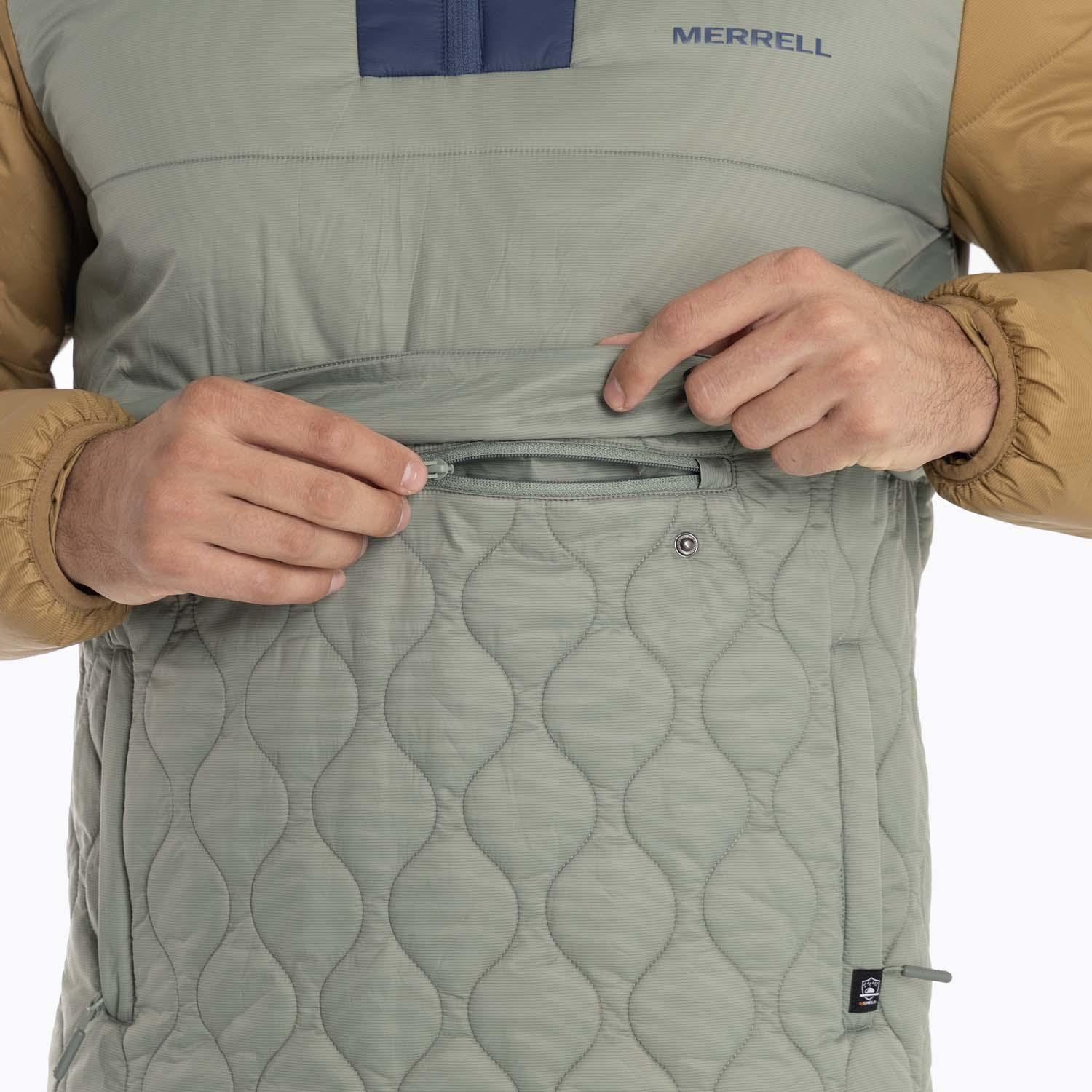 Parka Hombre Mid Zipper Verde Merrell-6