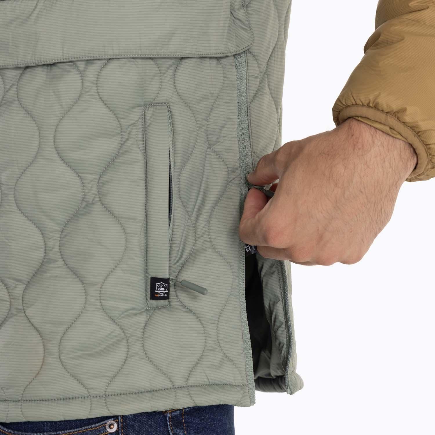 Parka Hombre Mid Zipper Verde Merrell-8