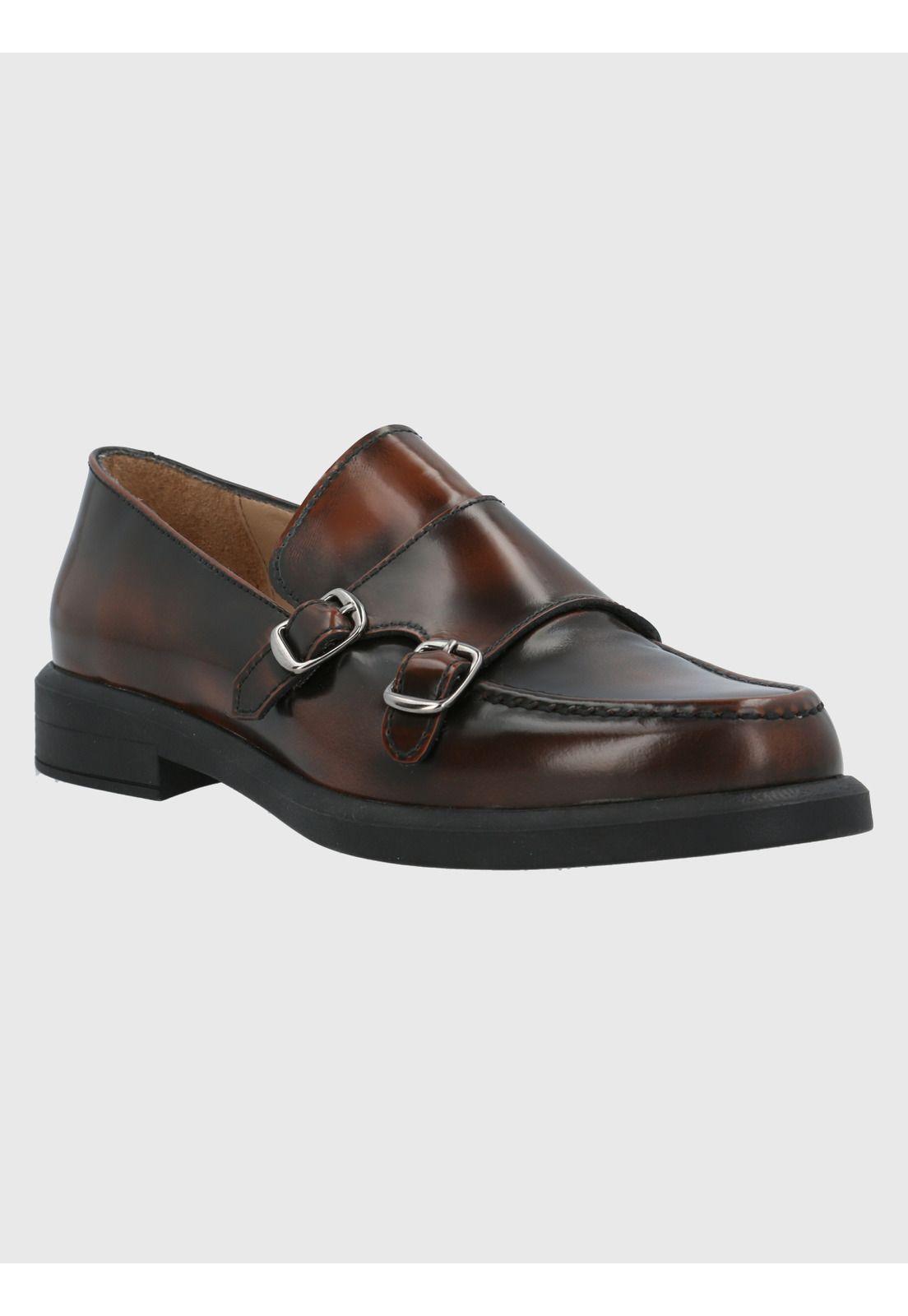 Zapato Cuero Mujer Tate Café Oscuro-0