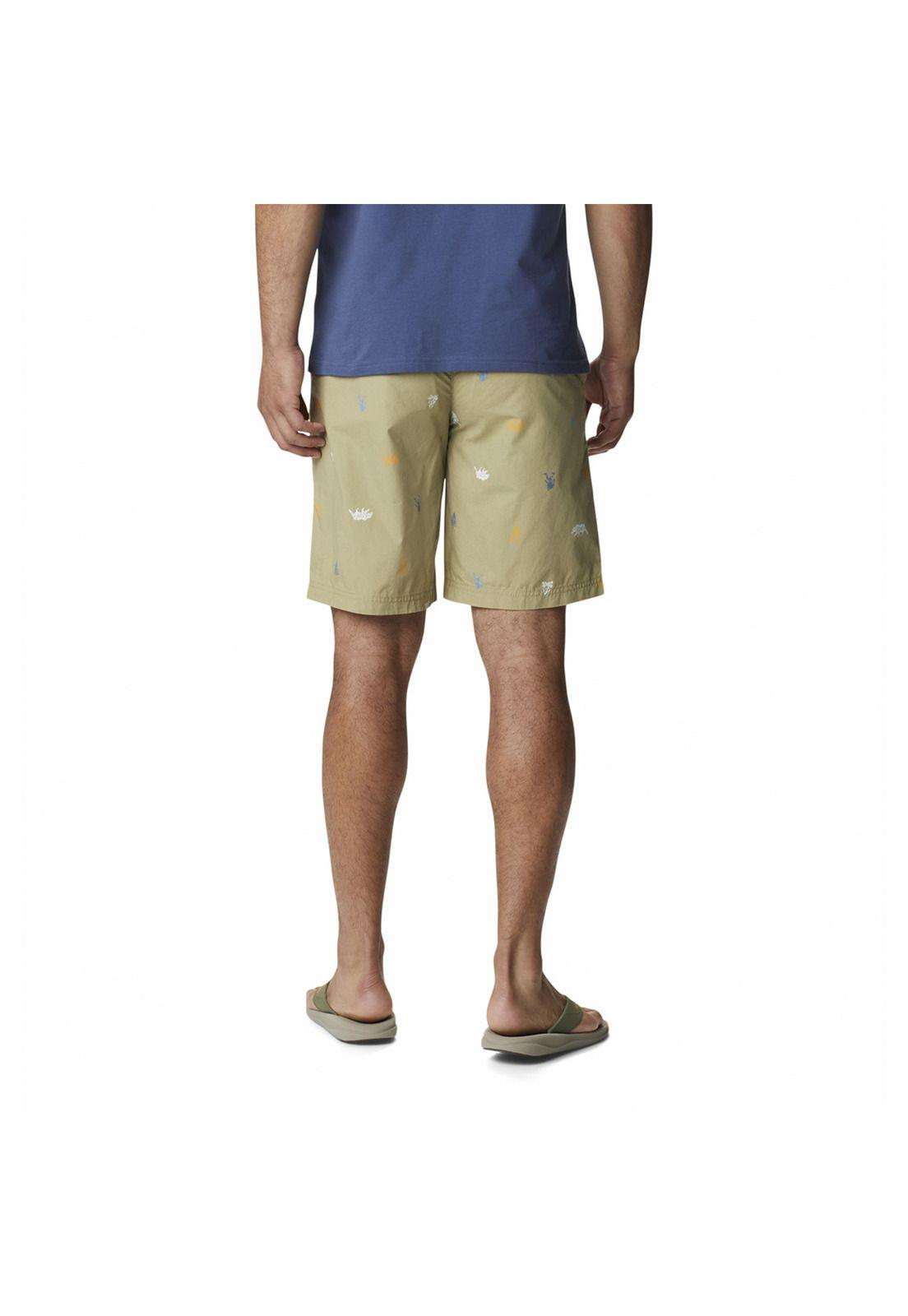 Short Hombre Washed Out Printed Beige-2