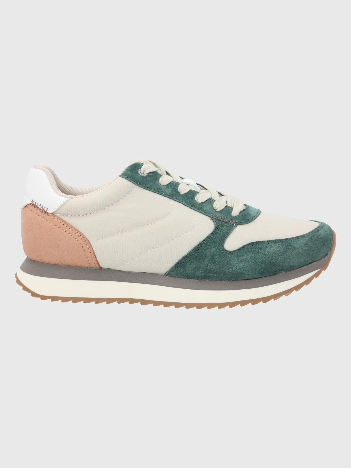 Zapatilla Cuero Verde Mujer Bliss Sun -1