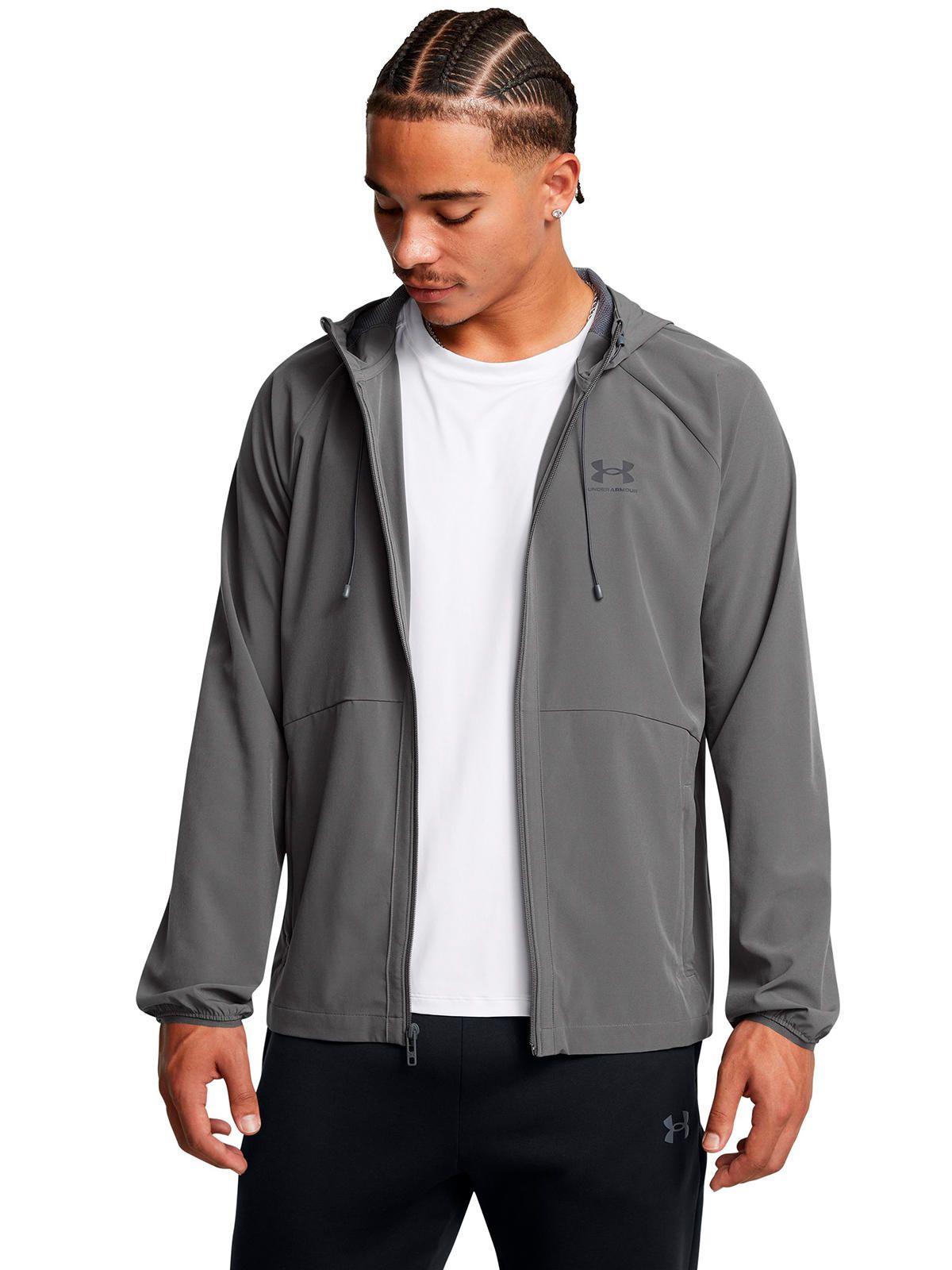 Chaqueta Vibe Woven gris Hombre-3