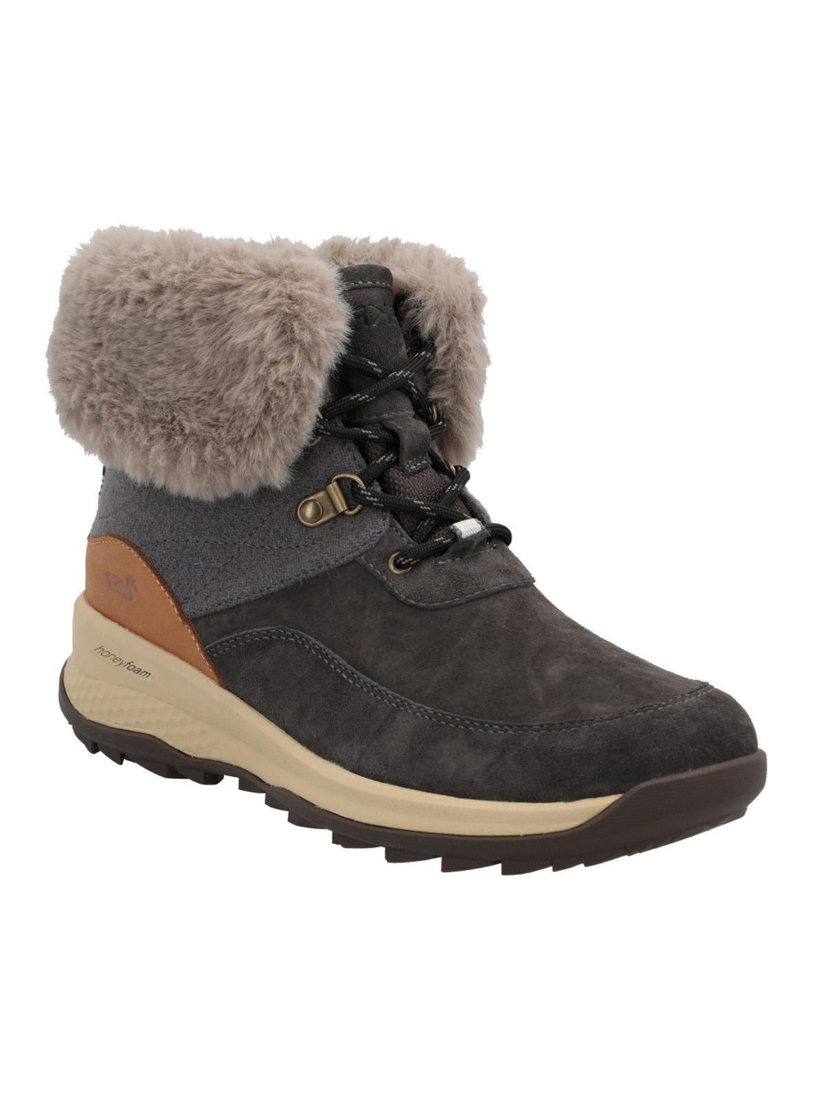 Botín Cuero Mujer Bimba Gris-1