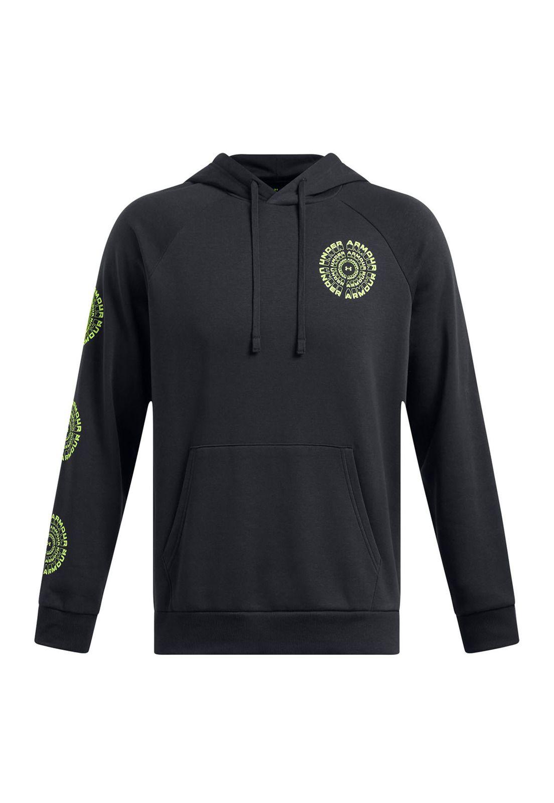 Polerón Rival Fleece H Brand hombre Negro-0