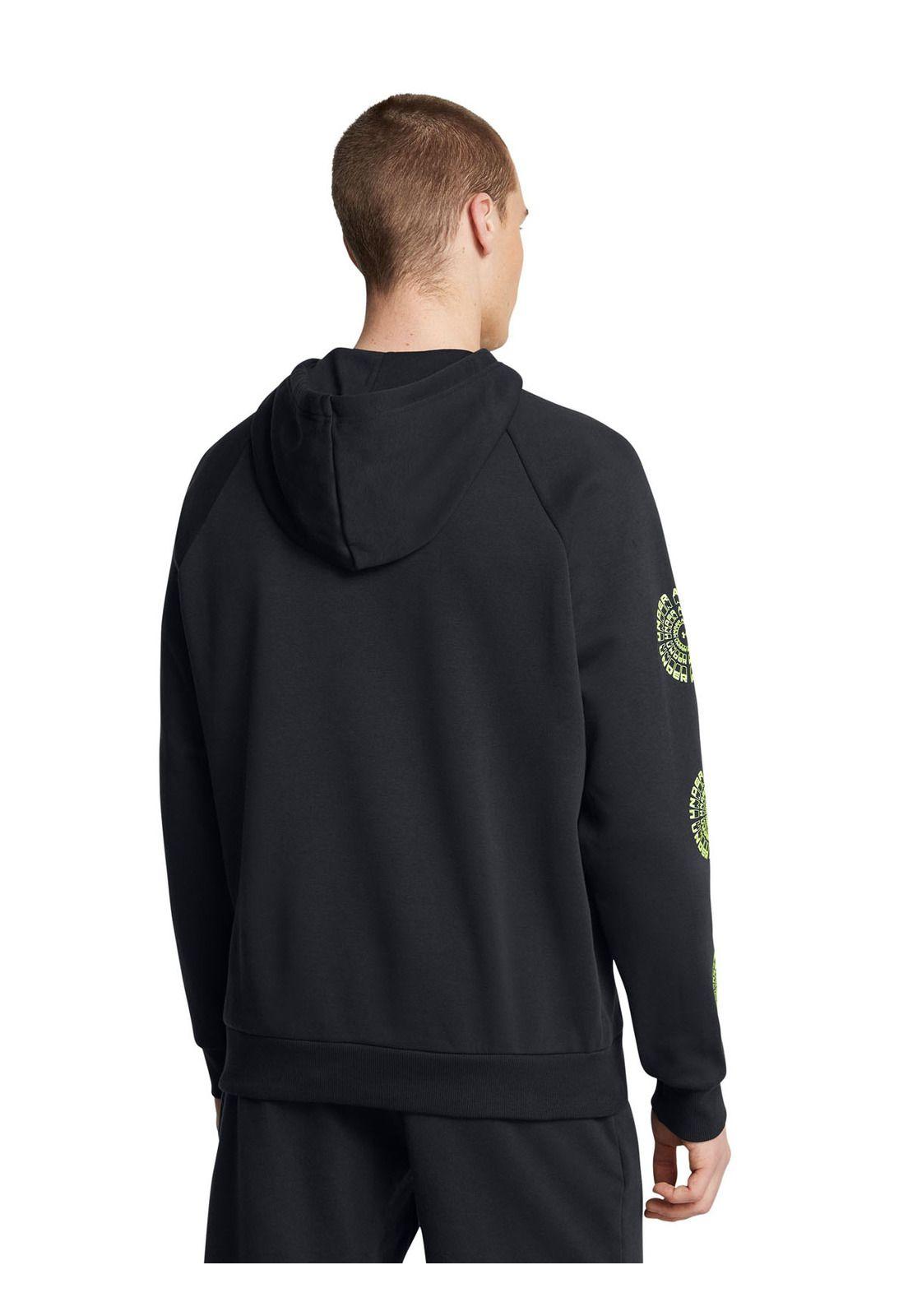 Polerón Rival Fleece H Brand hombre Negro-4
