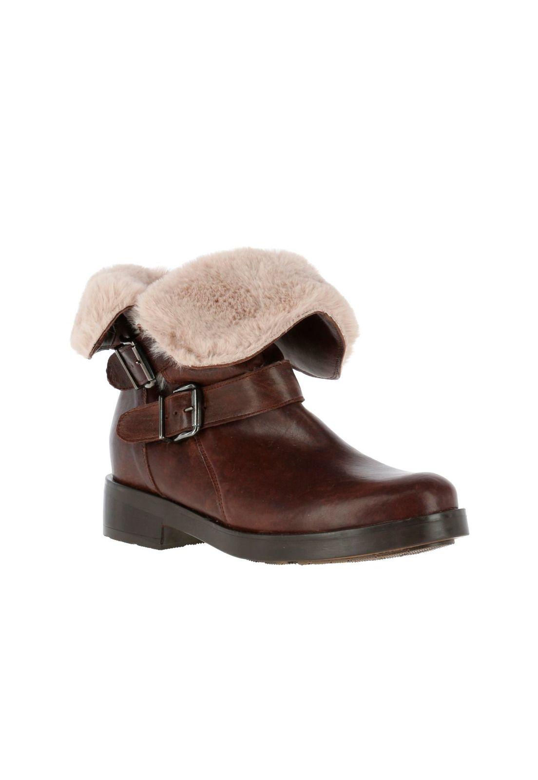 Botin Cuero Agatha Moka-0