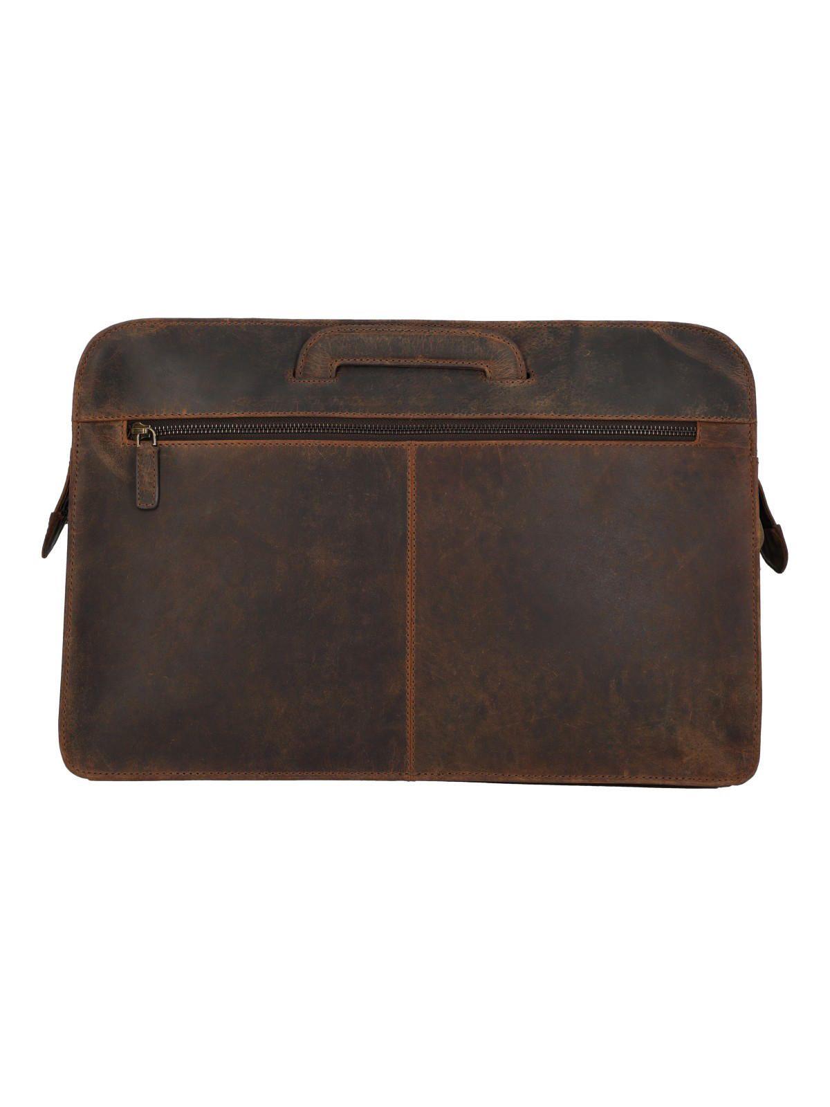 Maletín Cuero Hombre Oh Norris Bag Café-3