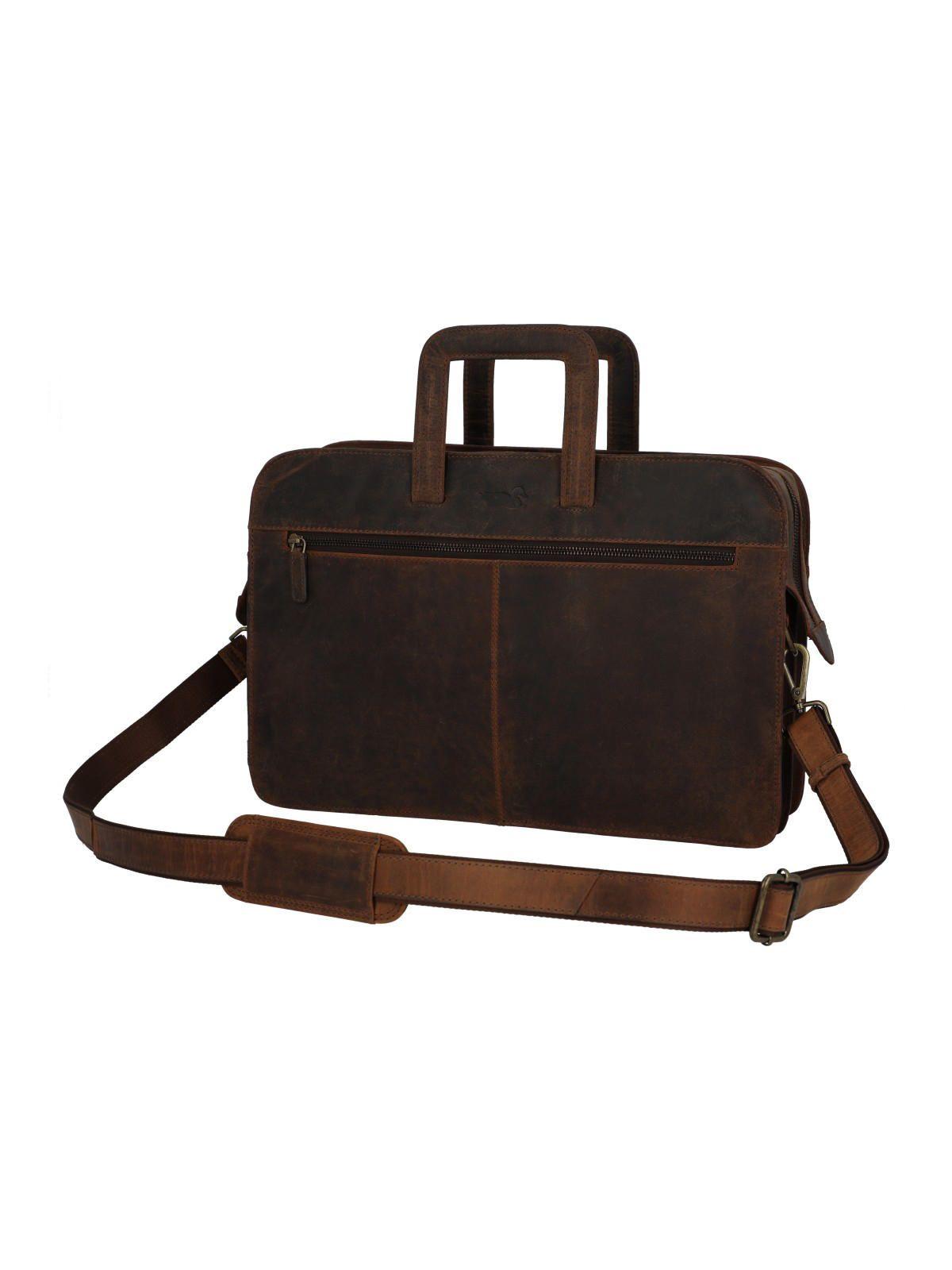 Maletín Cuero Hombre Oh Norris Bag Café-0