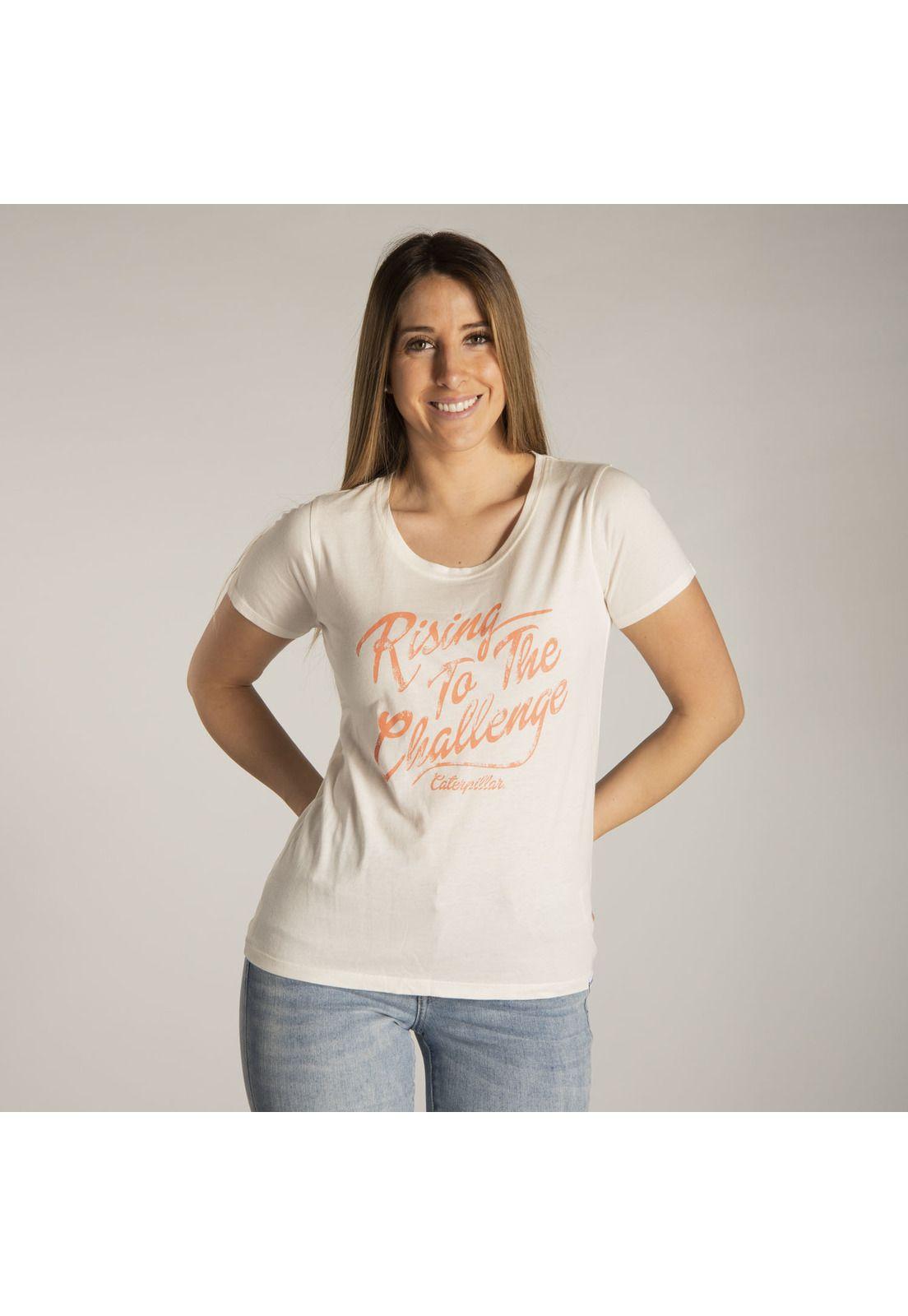 Polera M/C Mujer W Rising To The Chal Blanco-0