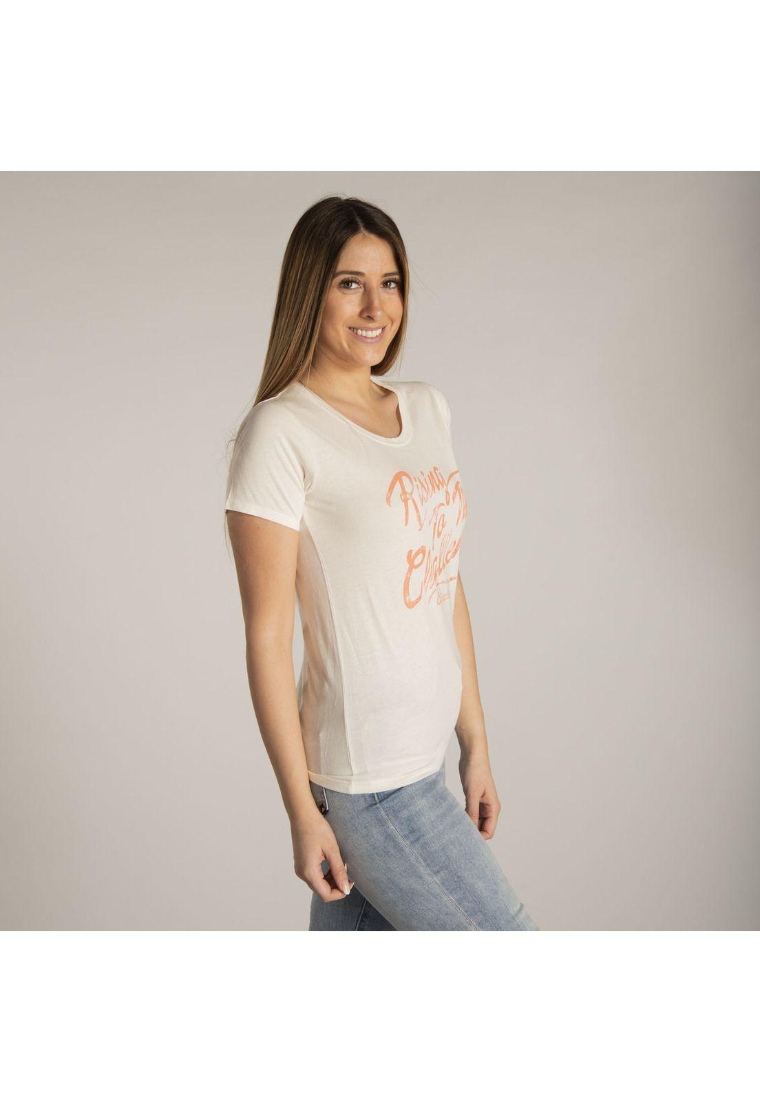 Polera M/C Mujer W Rising To The Chal Blanco-1