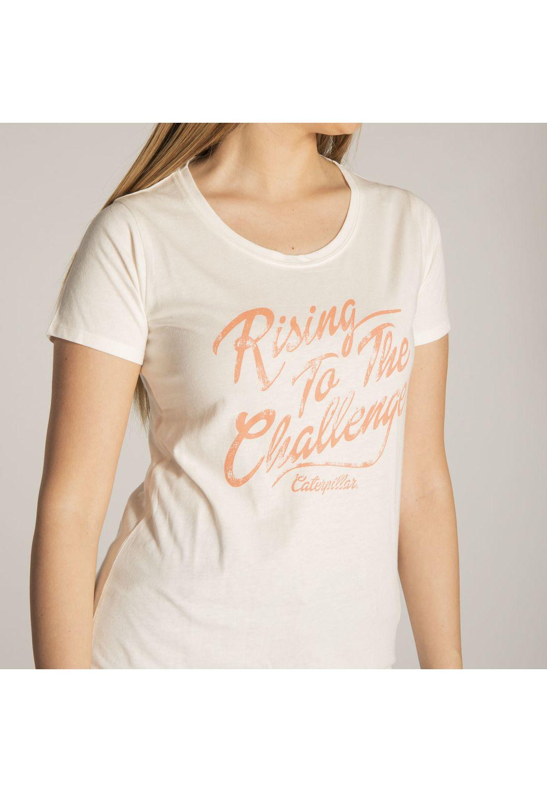 Polera M/C Mujer W Rising To The Chal Blanco-4