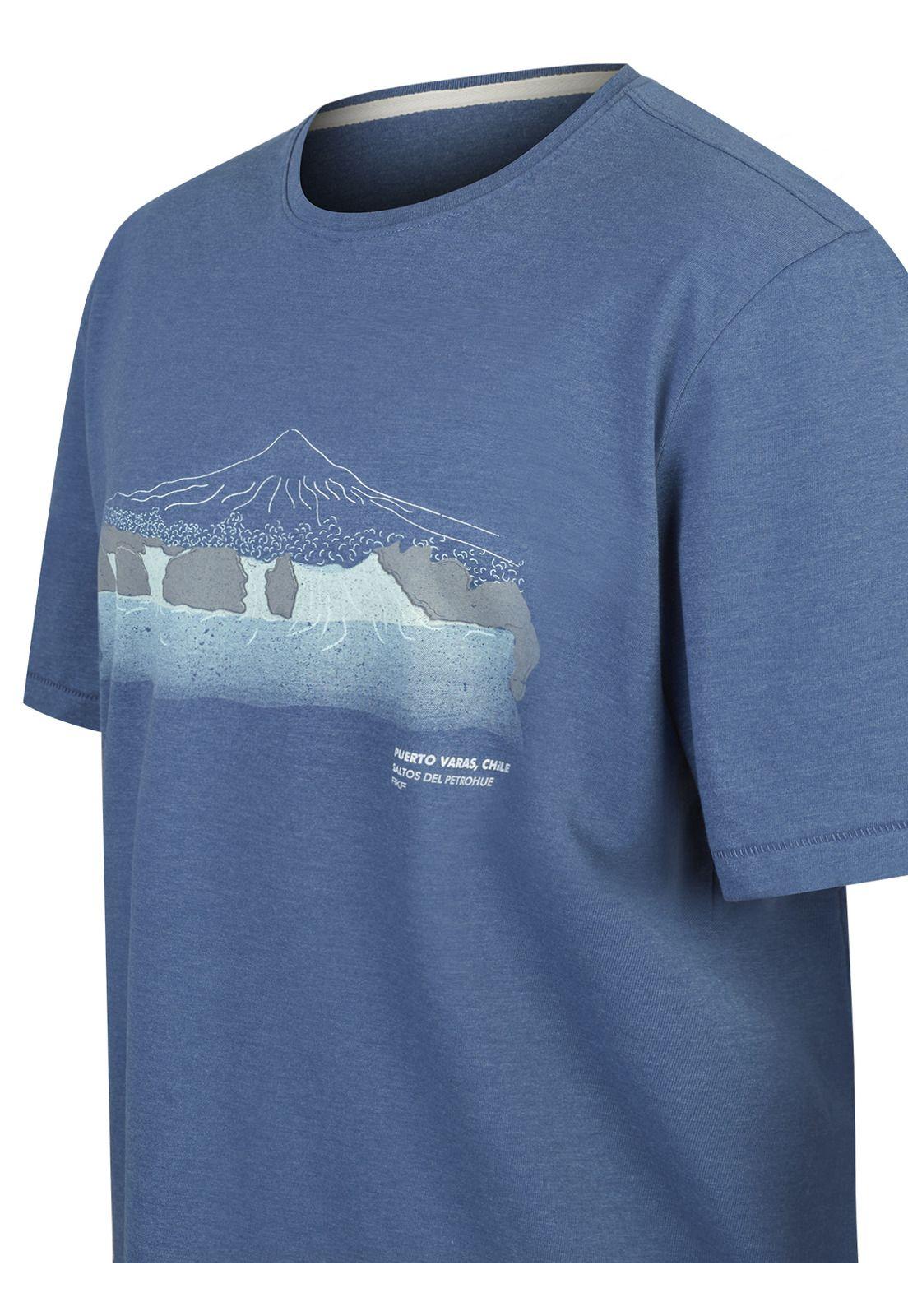 Polera Fibras Recicladas Hombre Places Azul-3