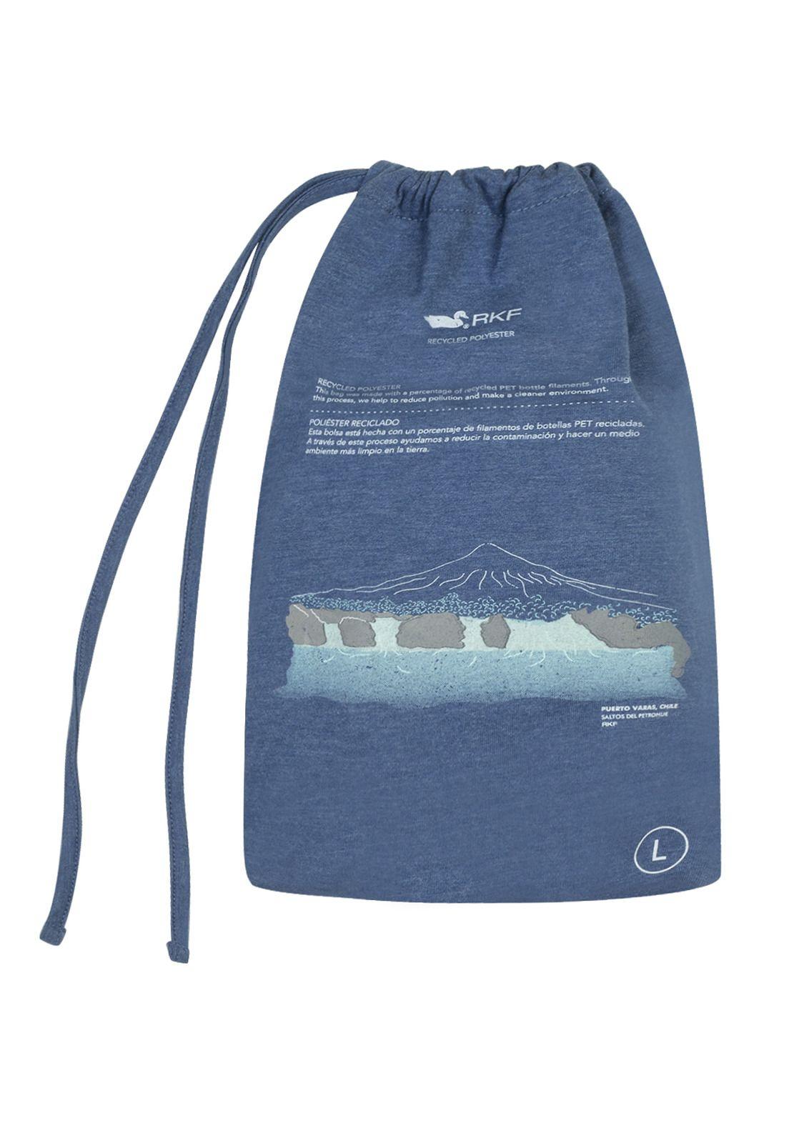 Polera Fibras Recicladas Hombre Places Azul-4