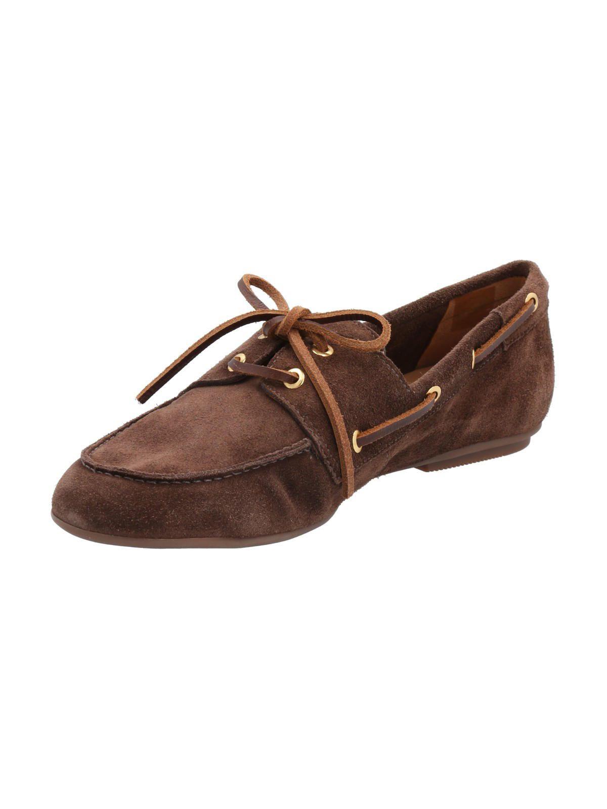 Mocasín Cuero Mujer Roberta Chocolate-4