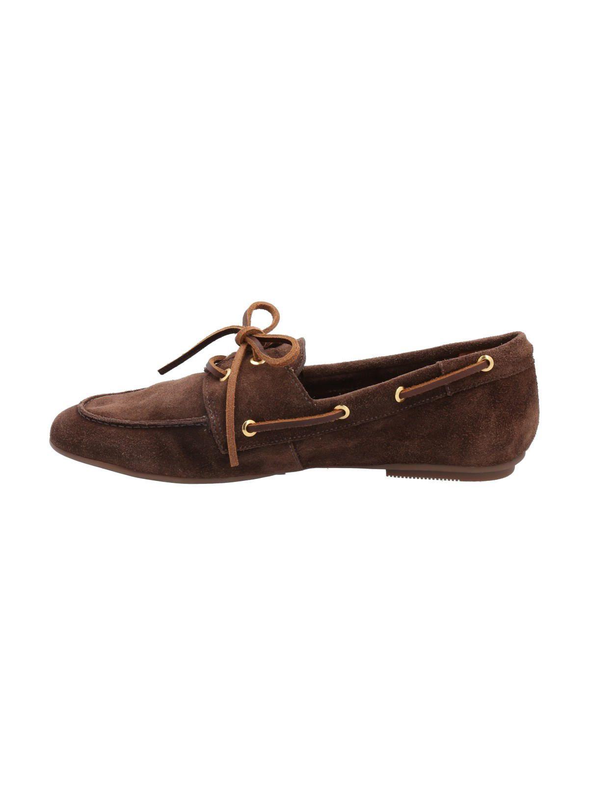 Mocasín Cuero Mujer Roberta Chocolate-5