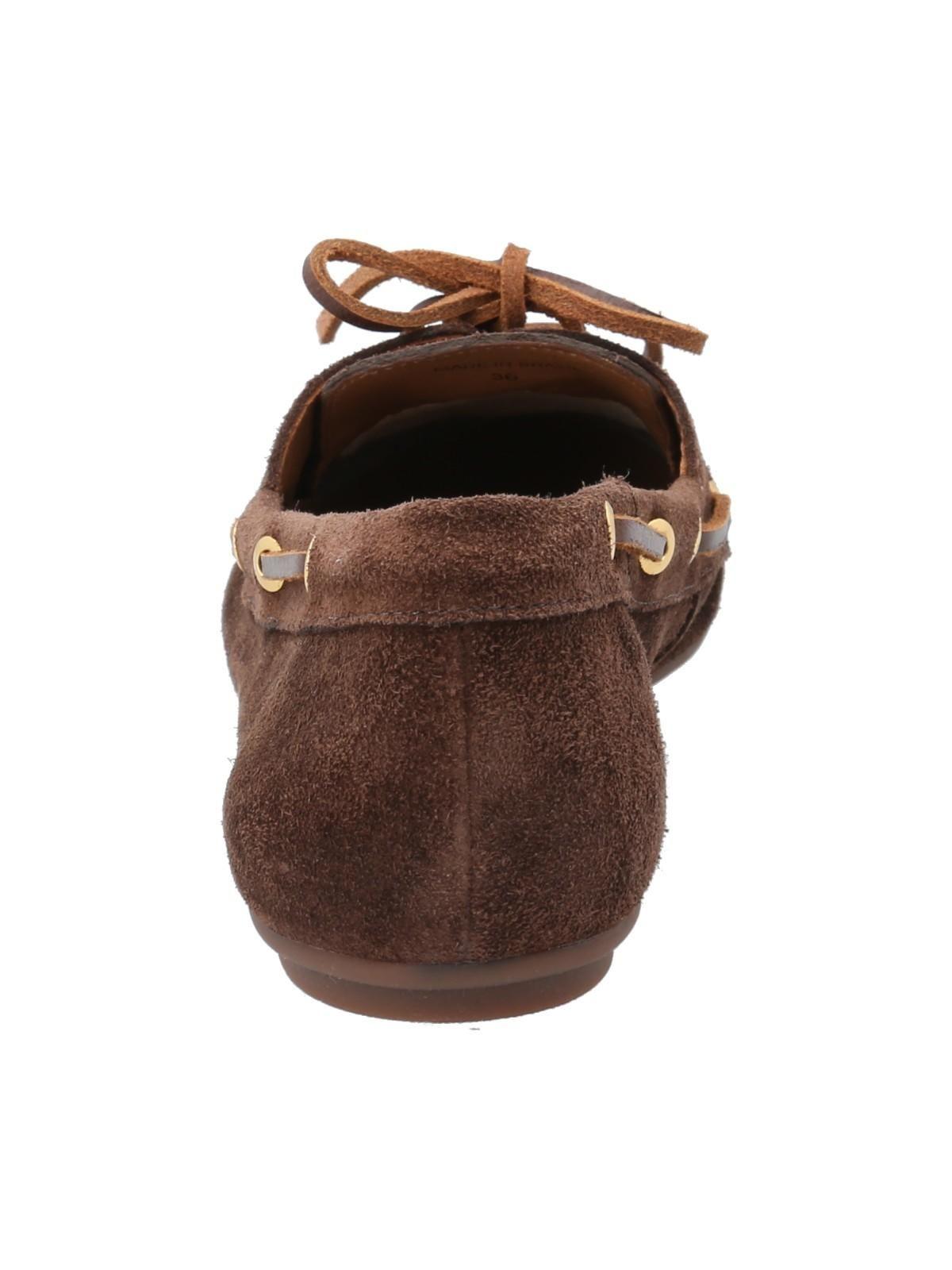Mocasín Cuero Mujer Roberta Chocolate-6