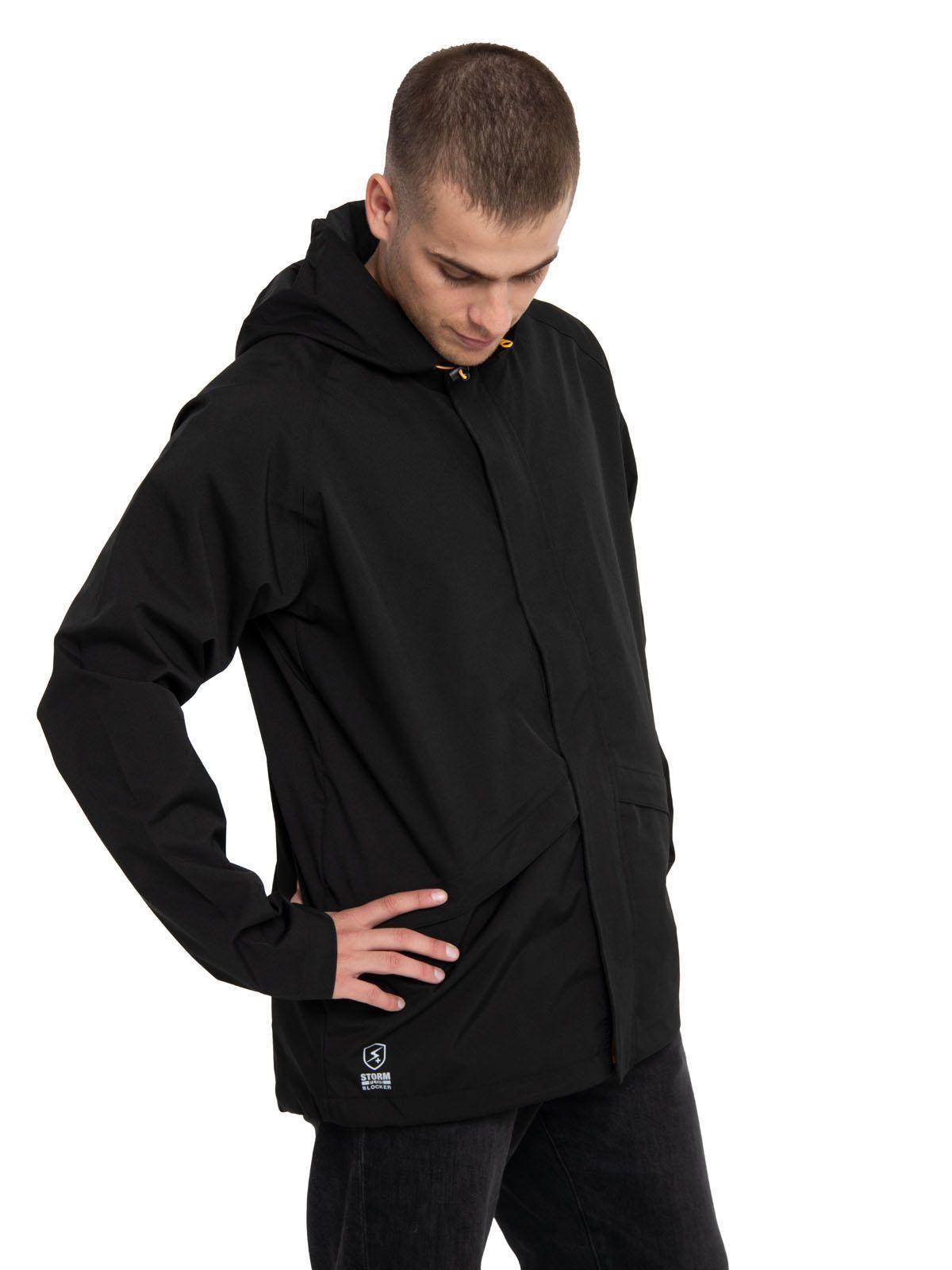 Chaqueta Impermeable Negra Hombre-1