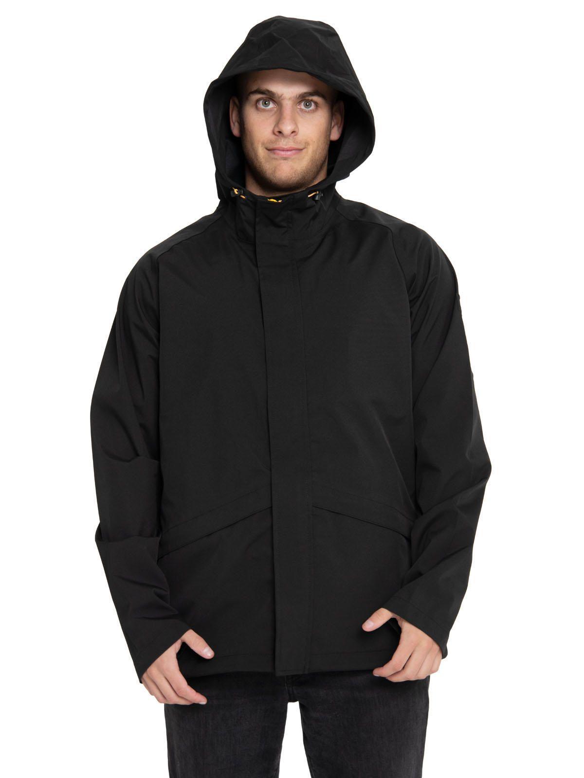 Chaqueta Impermeable Negra Hombre-5