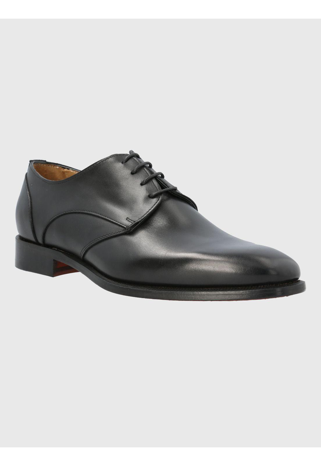 Zapato Cuero Negro Hombre Messia -0