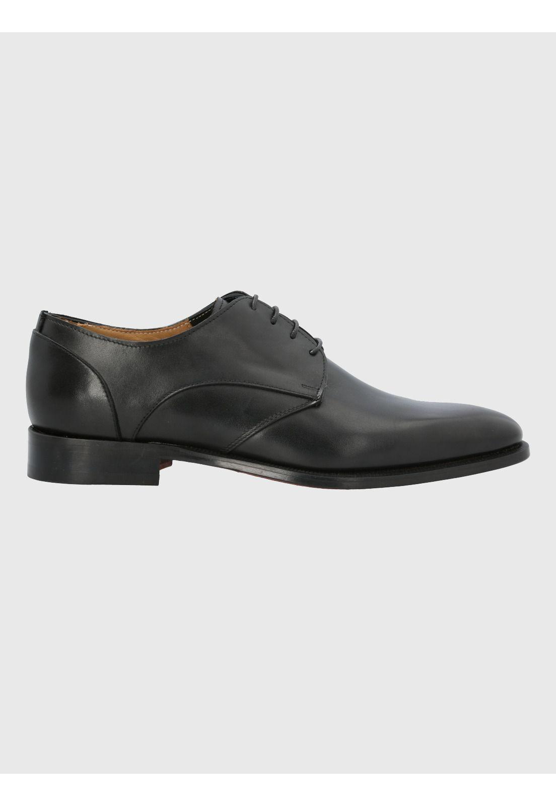 Zapato Cuero Negro Hombre Messia -1