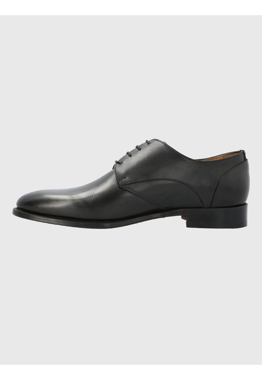 Zapato Cuero Negro Hombre Messia -5